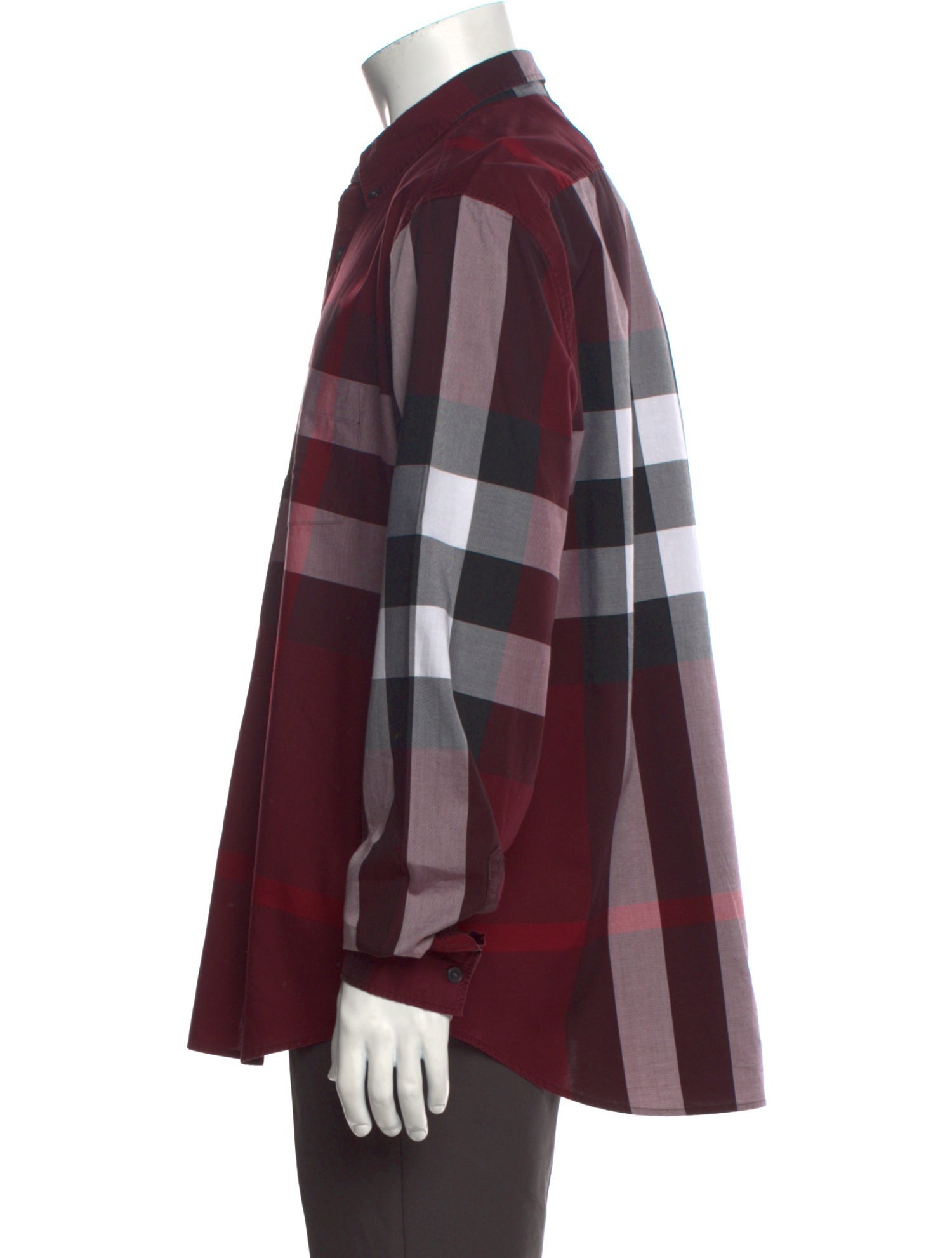 Burberry Brit Exploded Check Pattern Long Sleeve Shirt