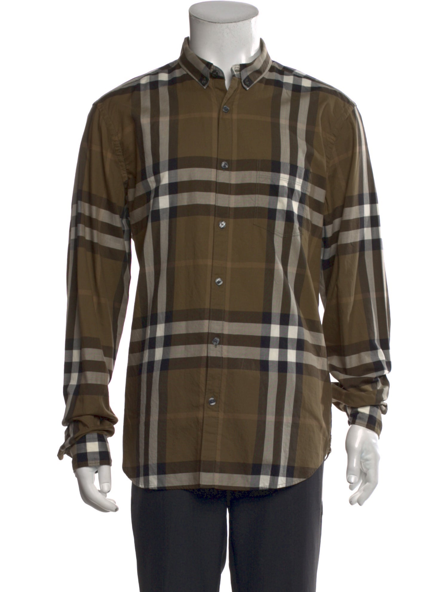 Burberry Brit House Check Pattern Long Sleeve Shirt