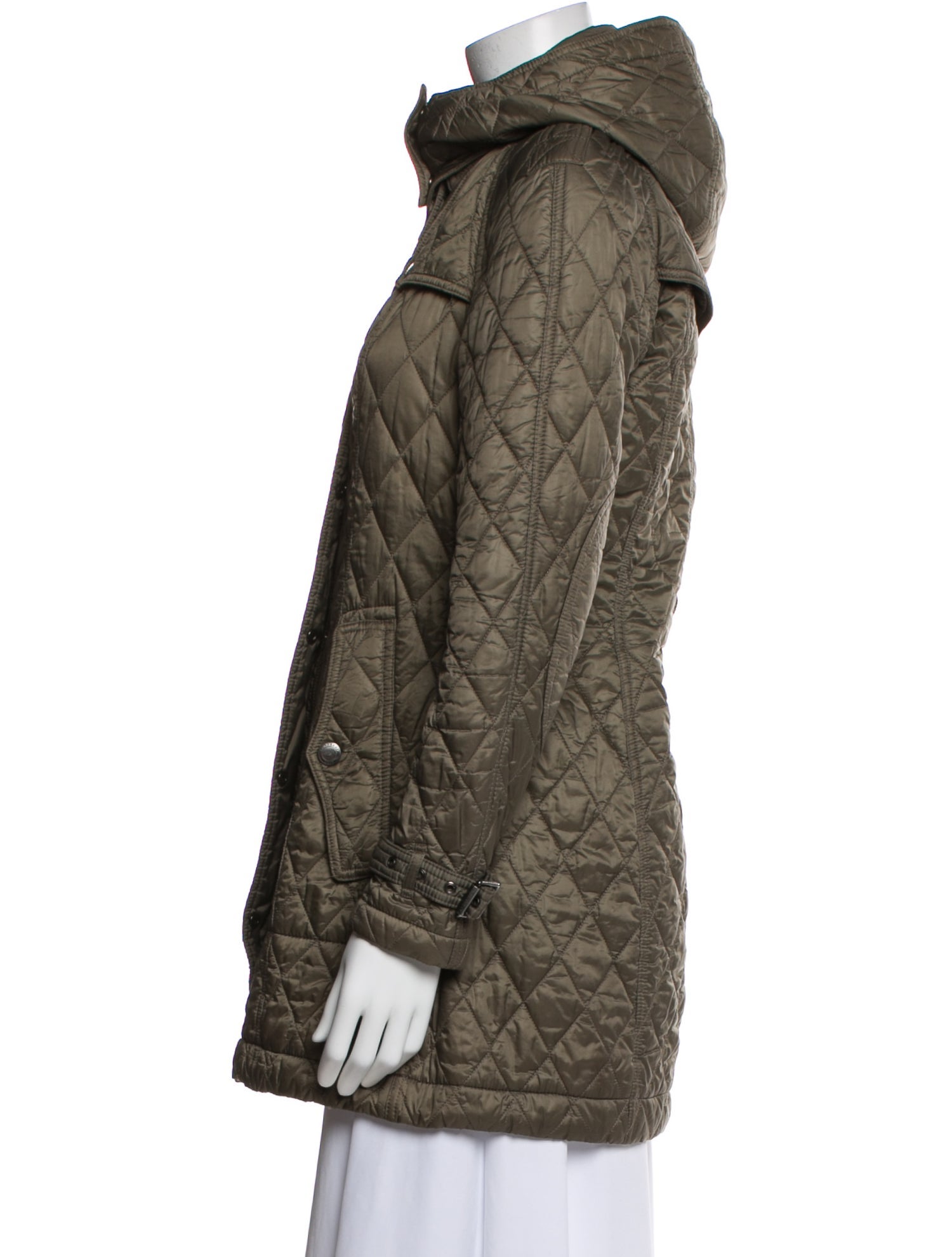 Burberry Brit Nylon Faux Fur Coat
