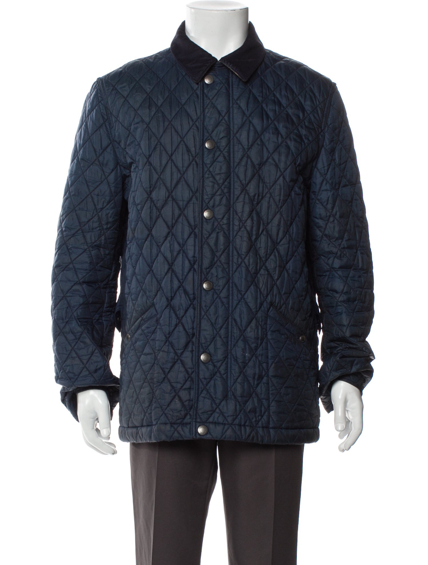 Burberry Brit Nova Check Pattern Puffer Coat