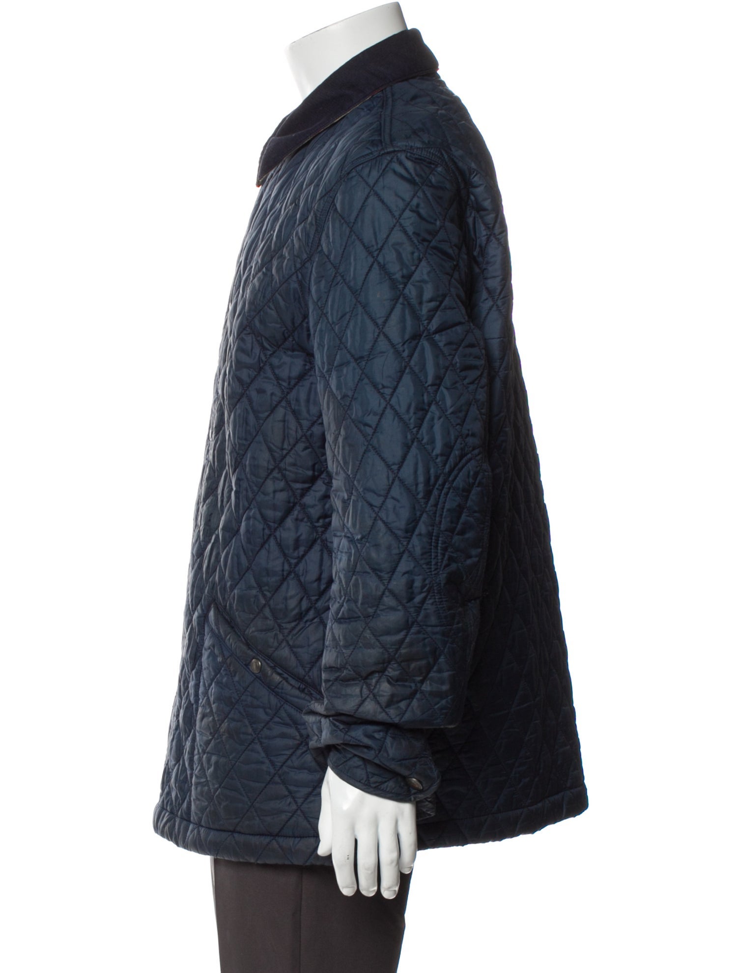 Burberry Brit Nova Check Pattern Puffer Coat