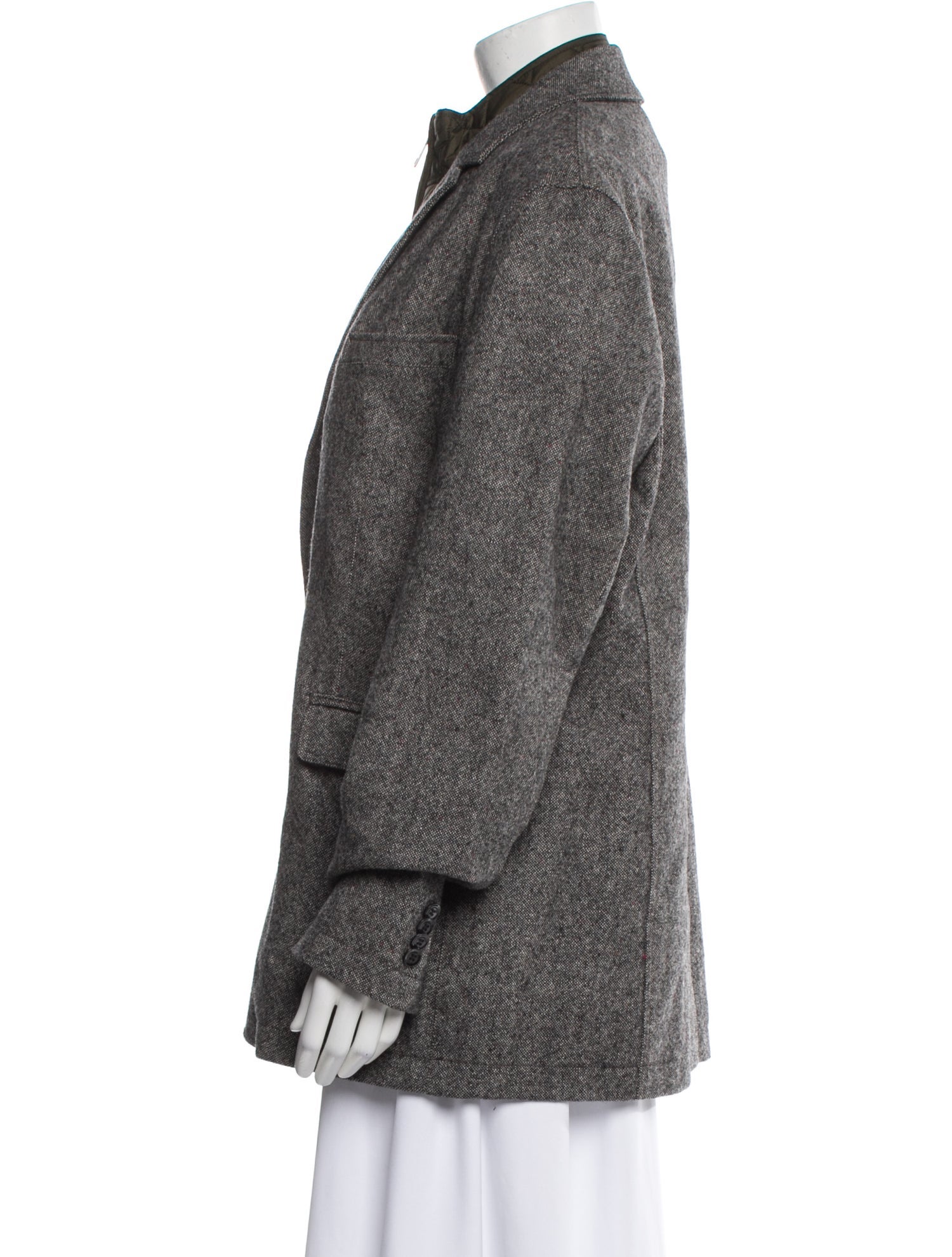 Burberry Brit Wool Tweed Pattern Blazer