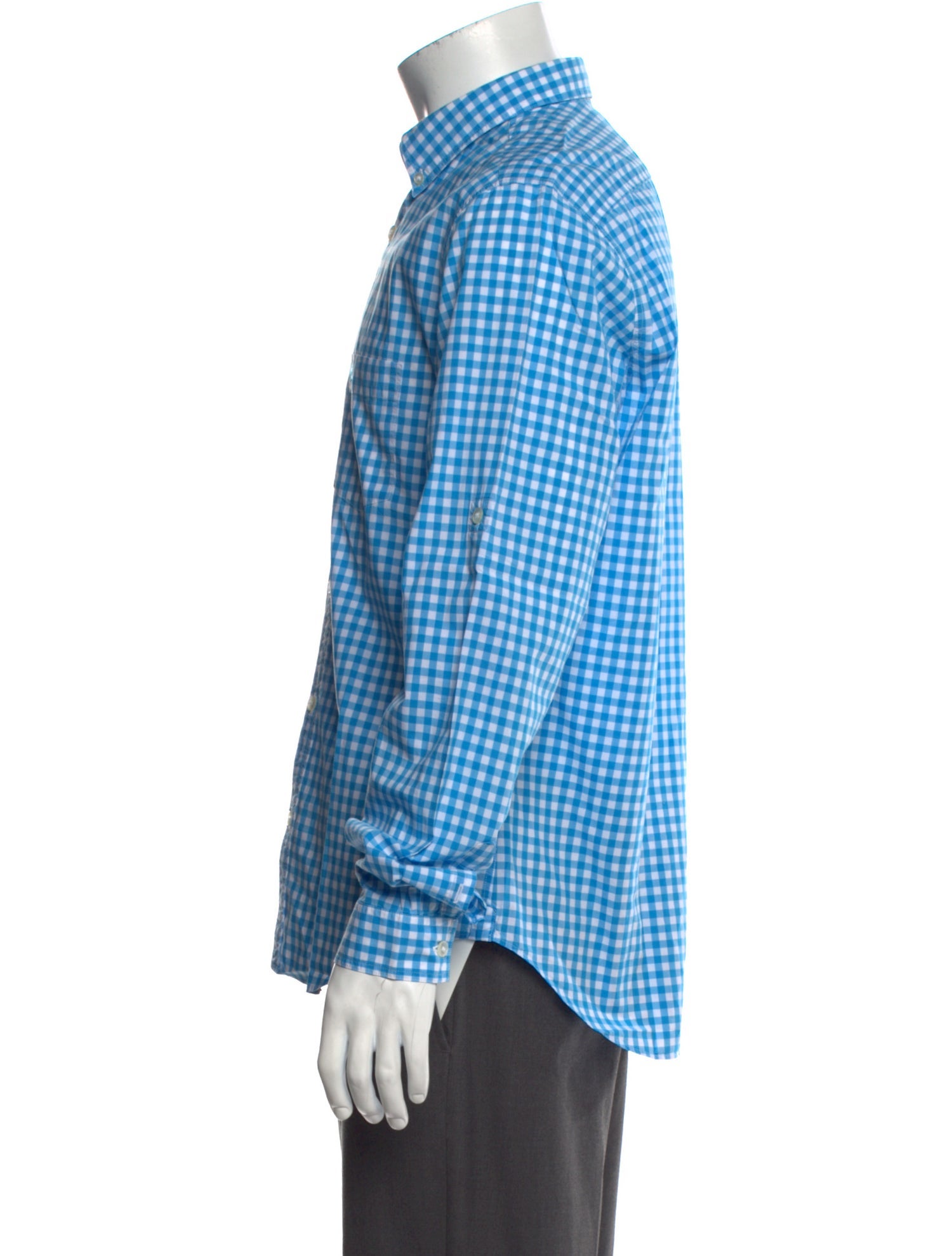 Burberry Brit Plaid Print Long Sleeve Shirt
