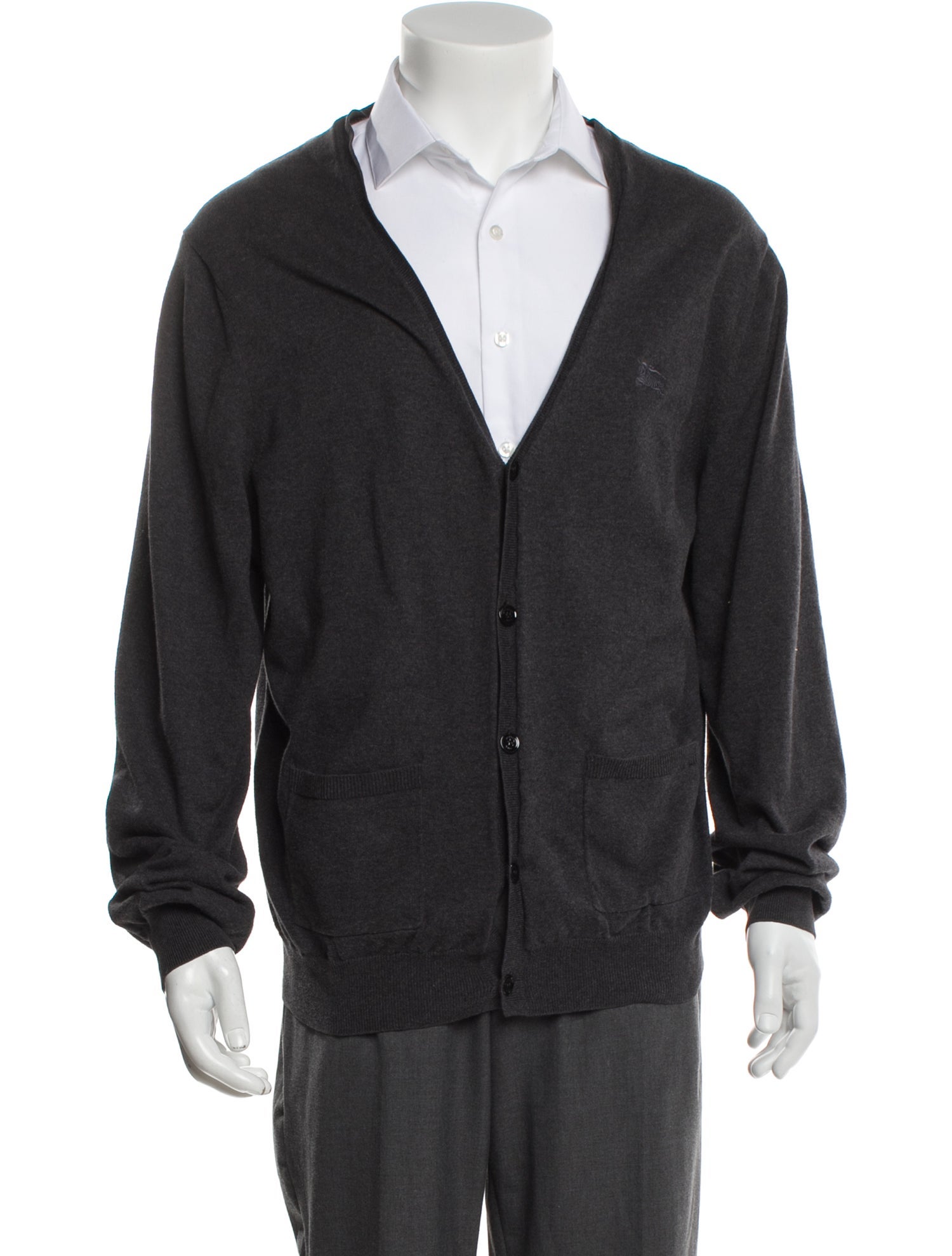 Burberry Brit House Check Pattern V-Neck Cardigan