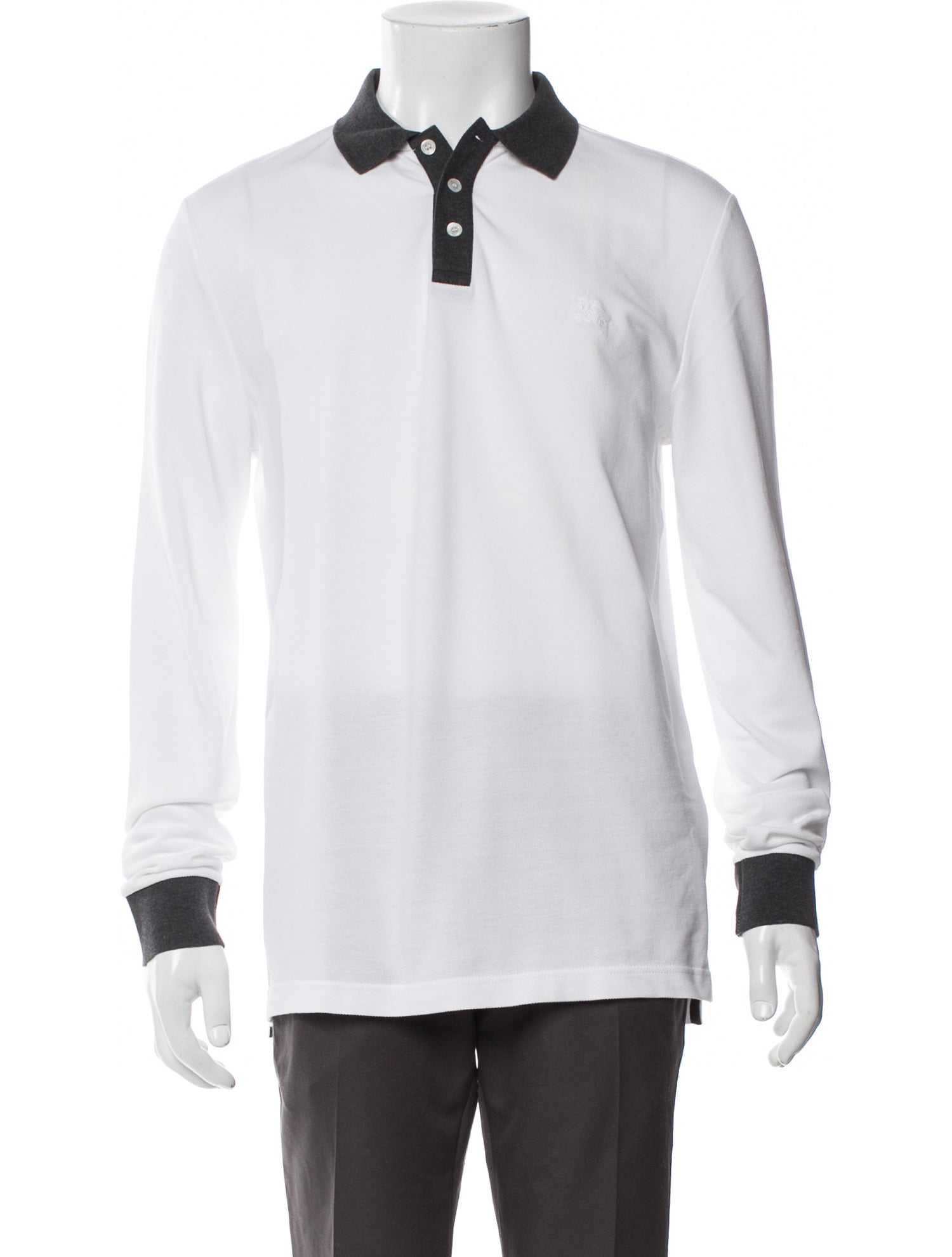 Burberry Brit Graphic Print V-Neck Polo Shirt w/ Tags