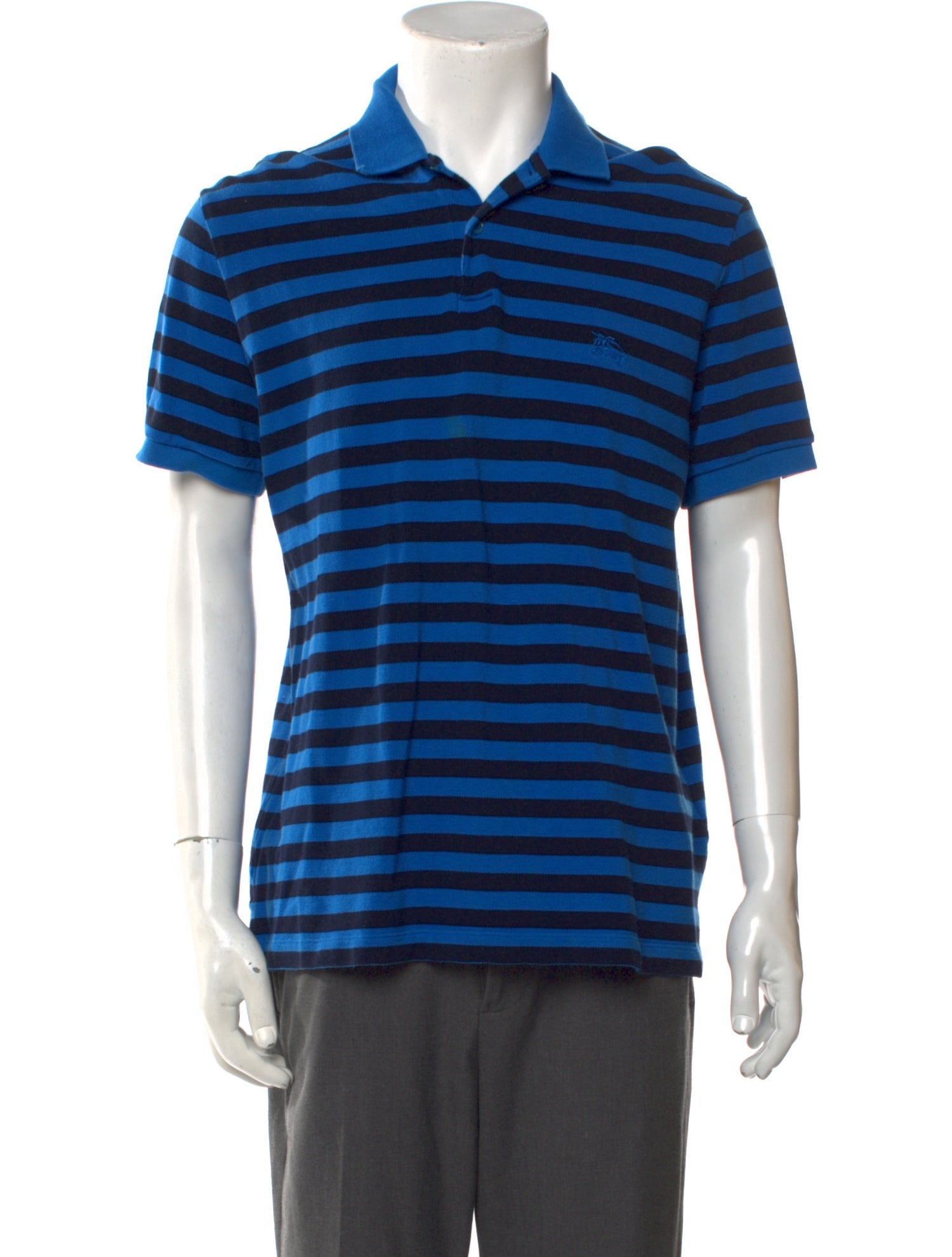 Burberry Brit Striped V-Neck Polo Shirt