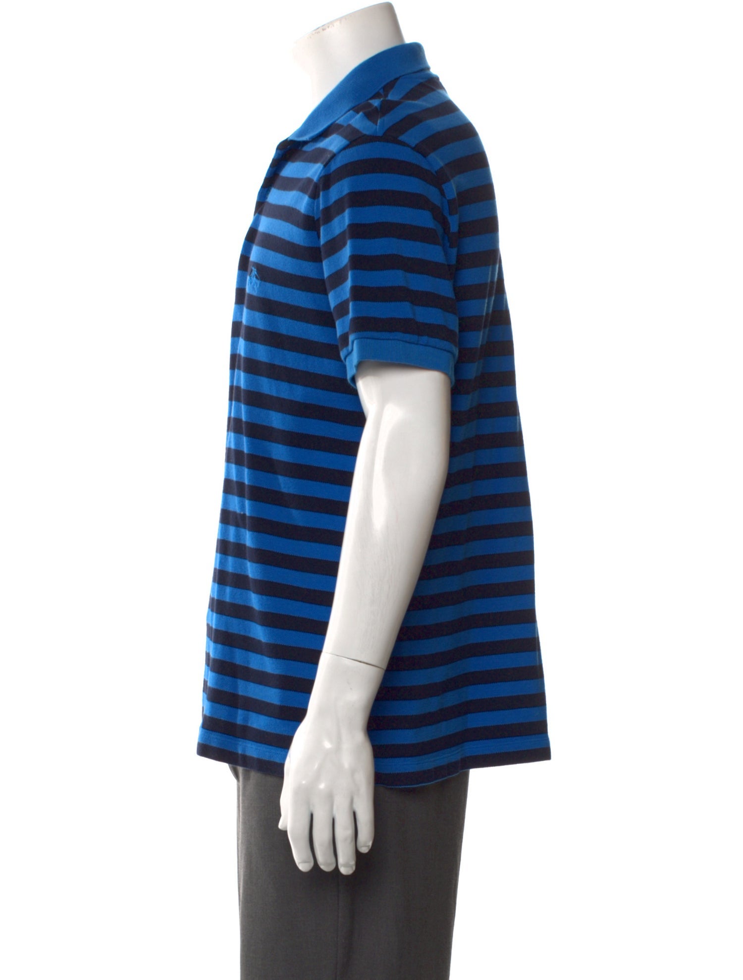 Burberry Brit Striped V-Neck Polo Shirt