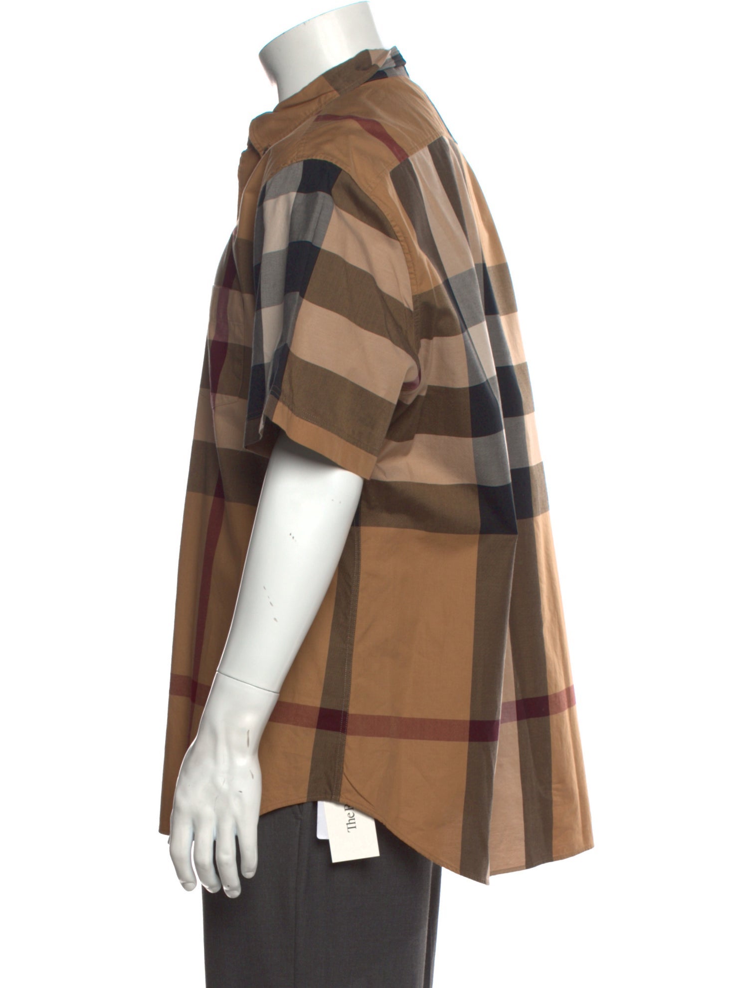 Burberry Brit Exploded Check Pattern Short Sleeve Shirt