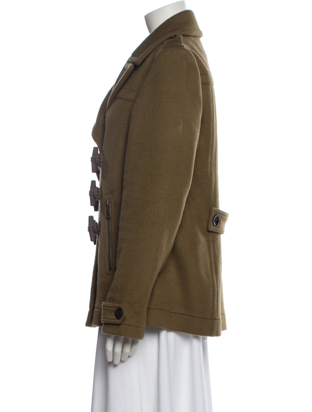 Burberry Brit Wool Jacket Green Exploded Check Pa… - image 2