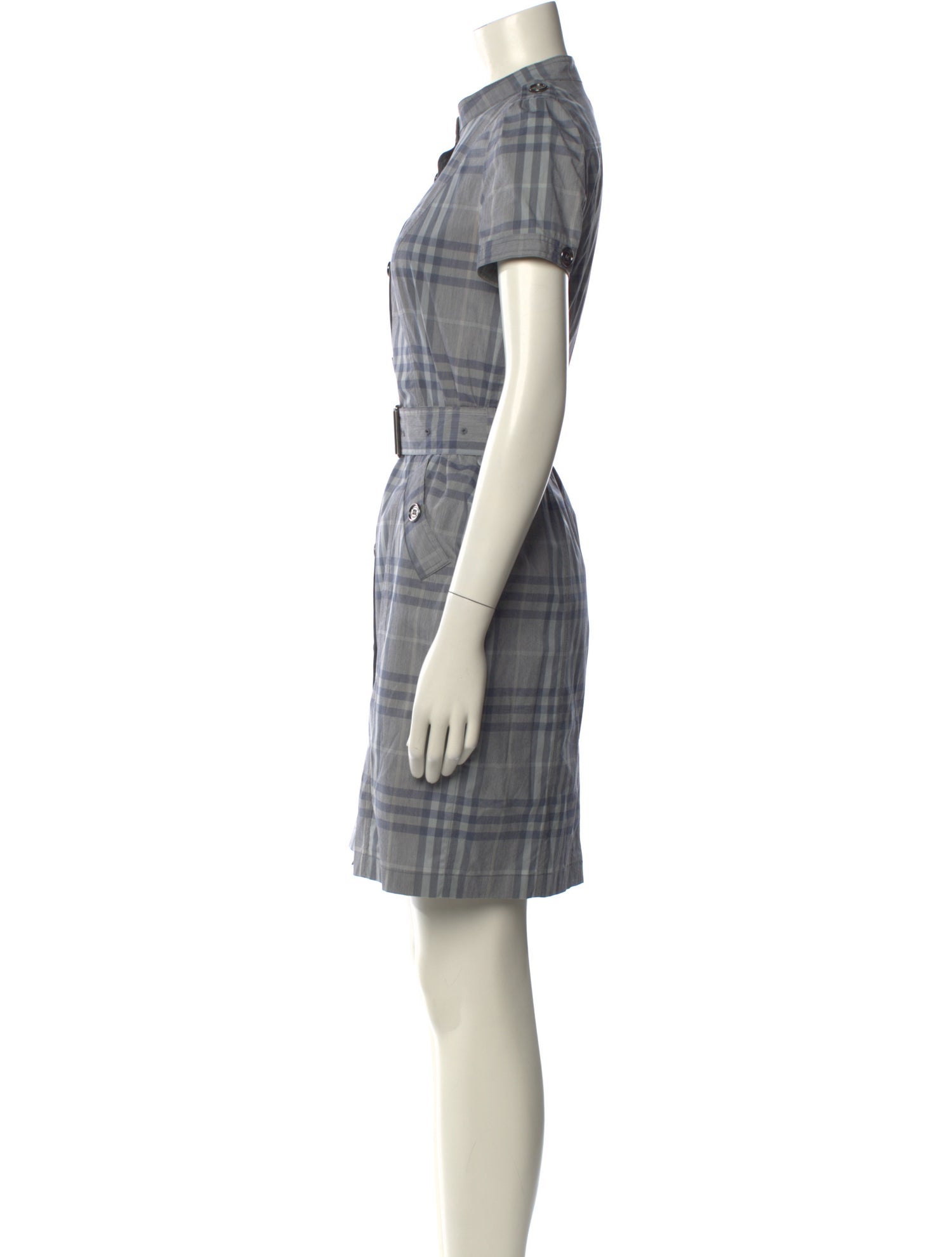 Burberry Brit Plaid Print Mini Dress