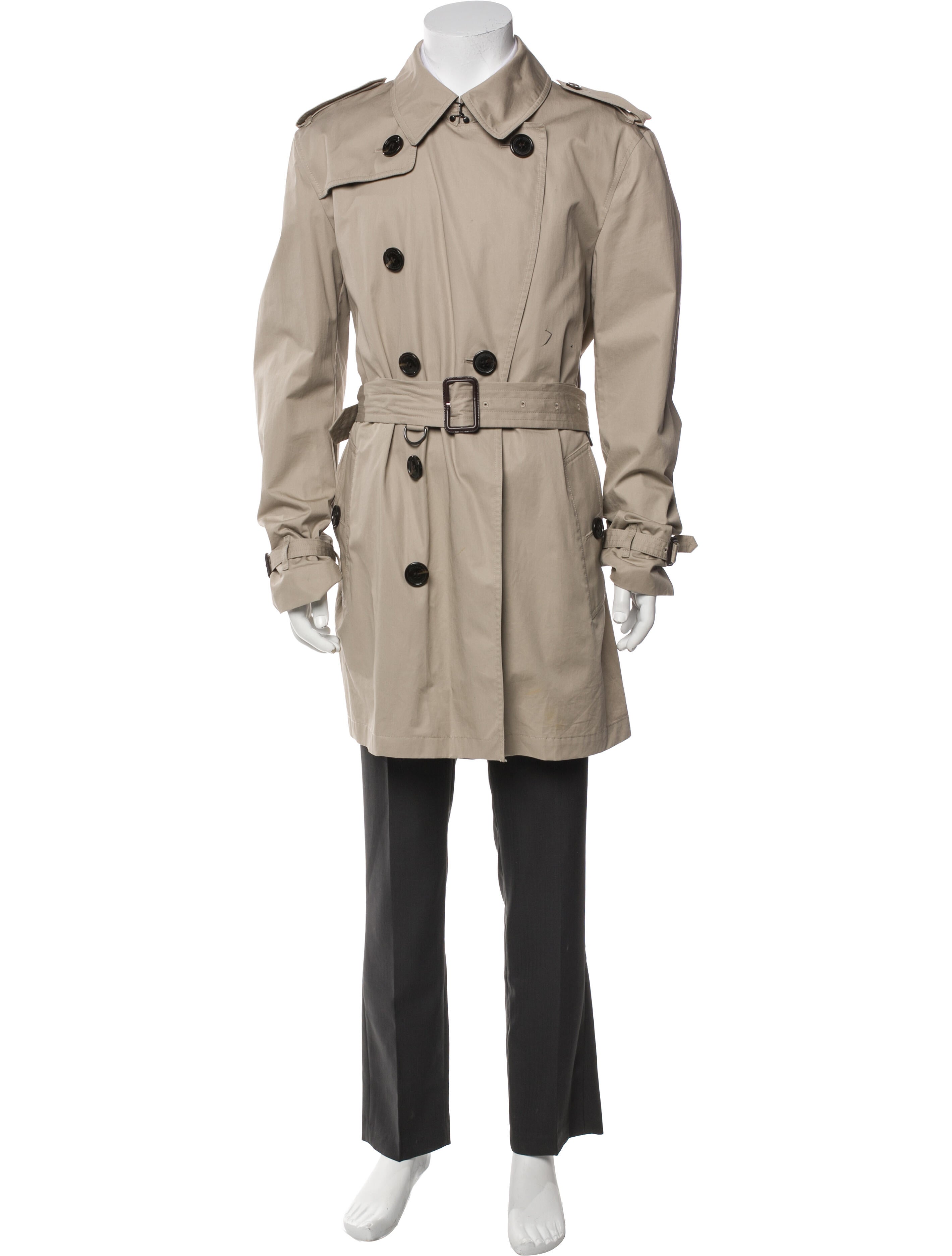 Burberry Brit Nova Check Pattern Trench Coat