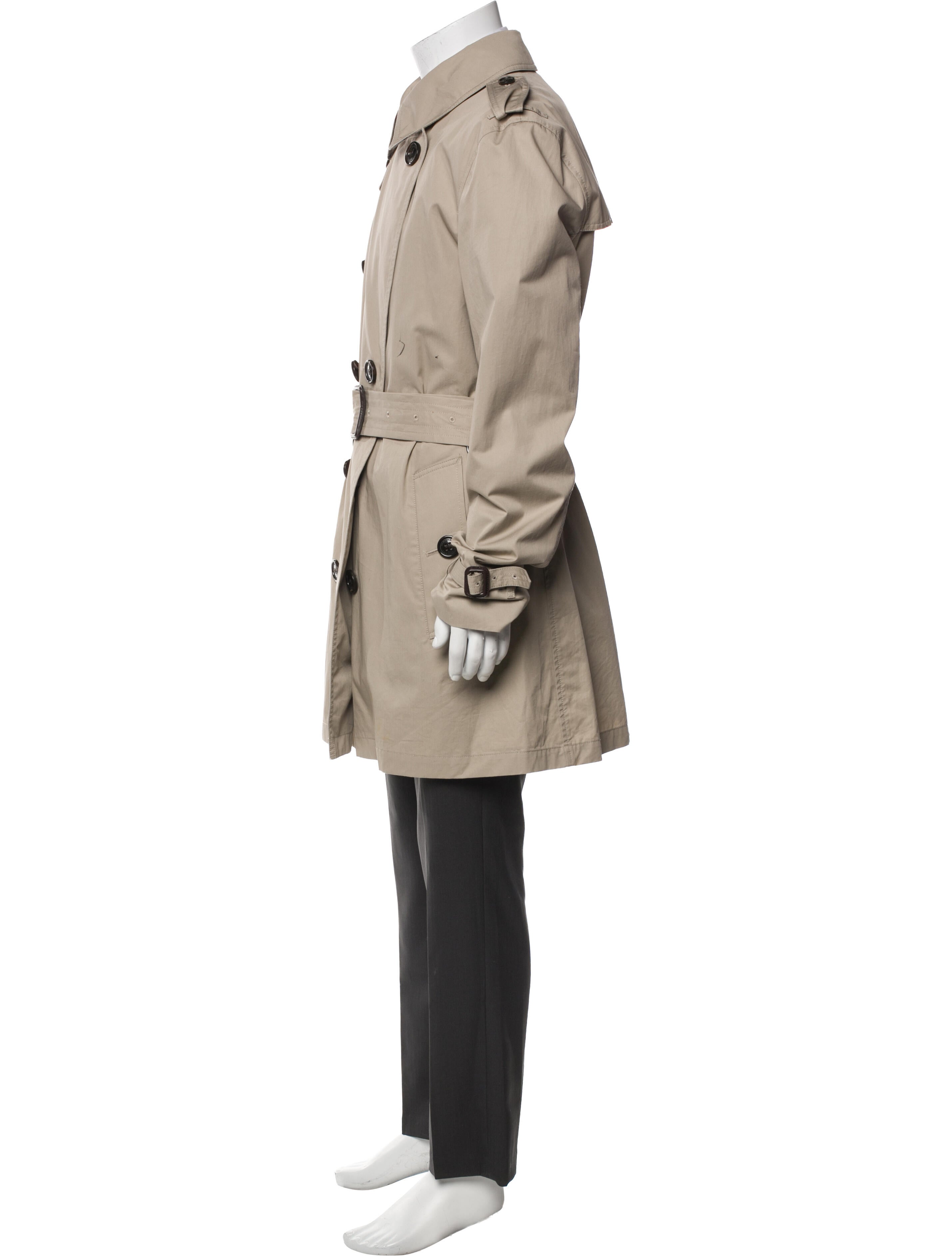 Burberry Brit Nova Check Pattern Trench Coat