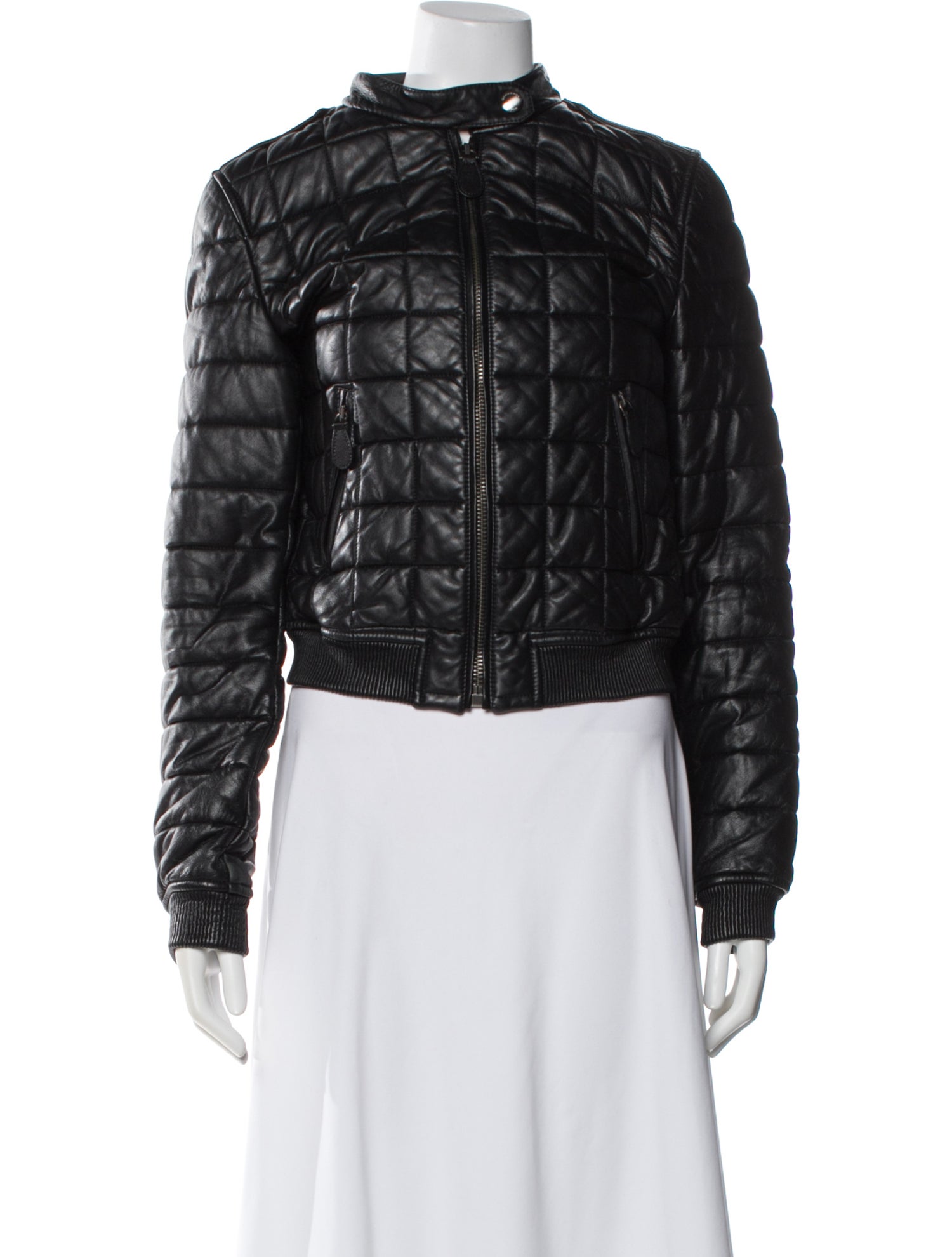 Burberry Brit Lamb Leather Biker Jacket