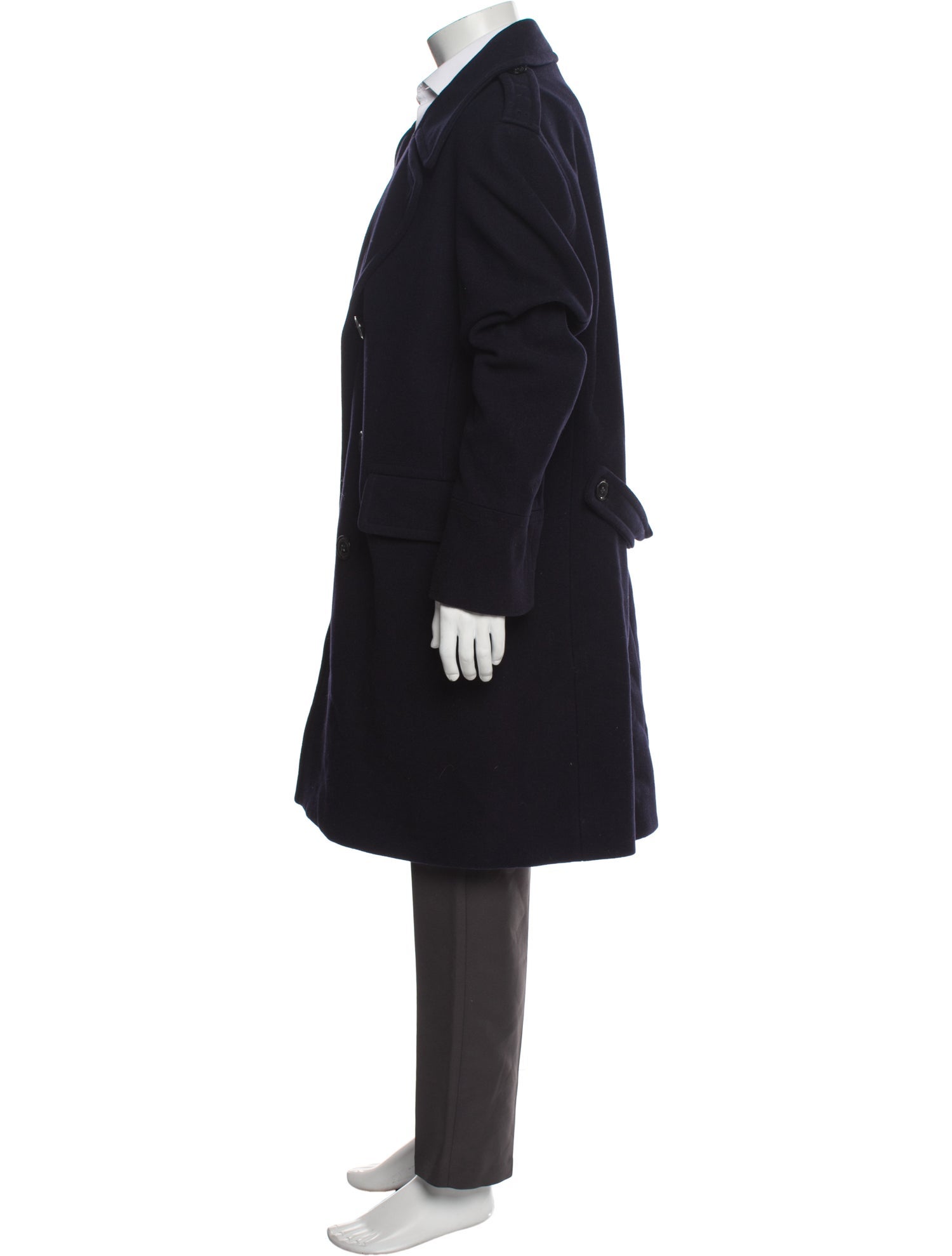 Burberry Brit Abstract Check Wool Trench Coat