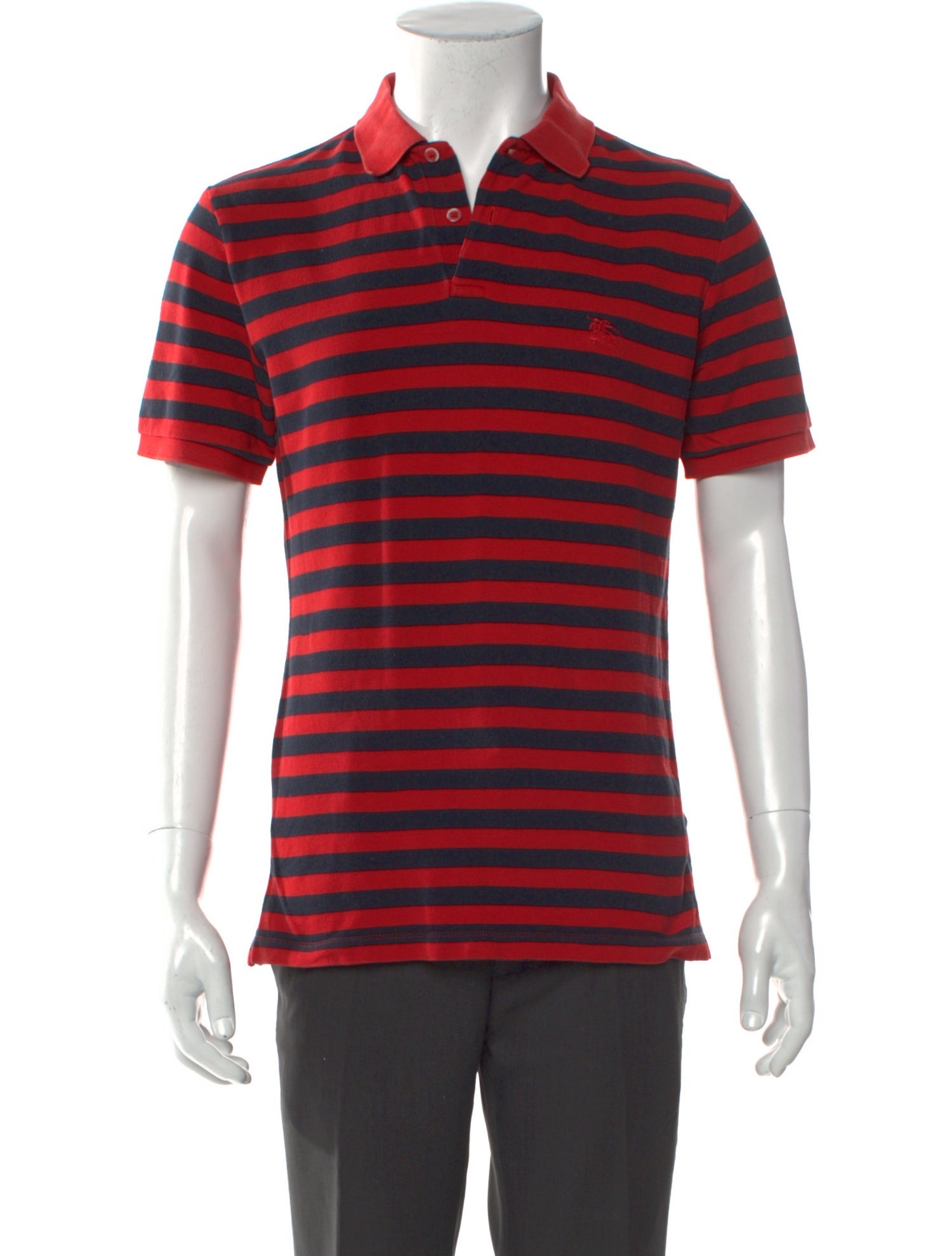 Burberry Brit Striped V-Neck Polo Shirt