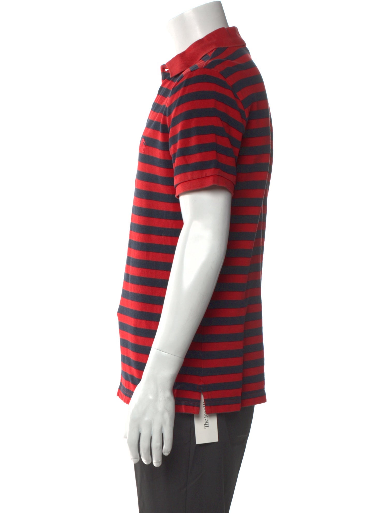 Burberry Brit Striped V-Neck Polo Shirt