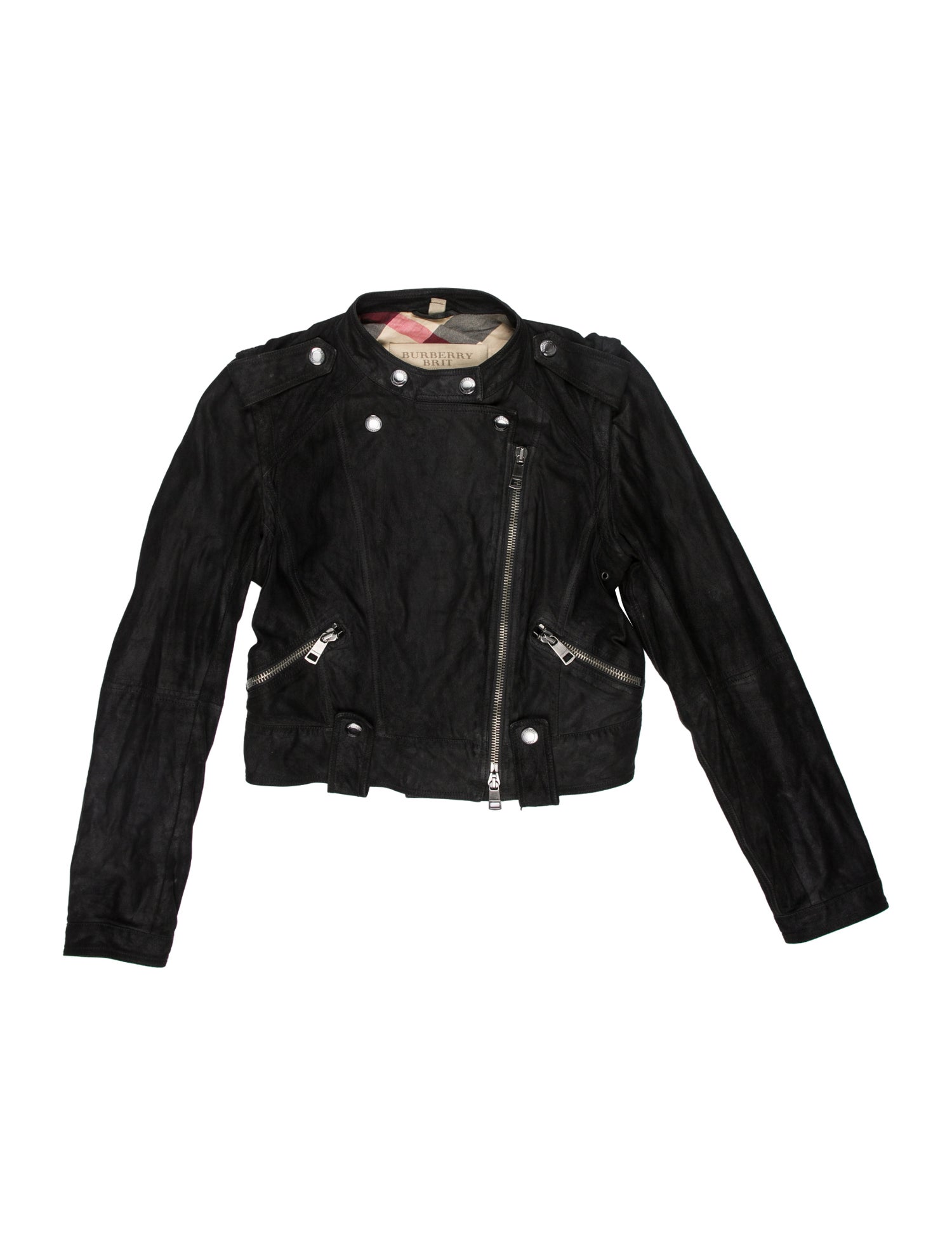 Burberry Brit Goat Leather Biker Jacket