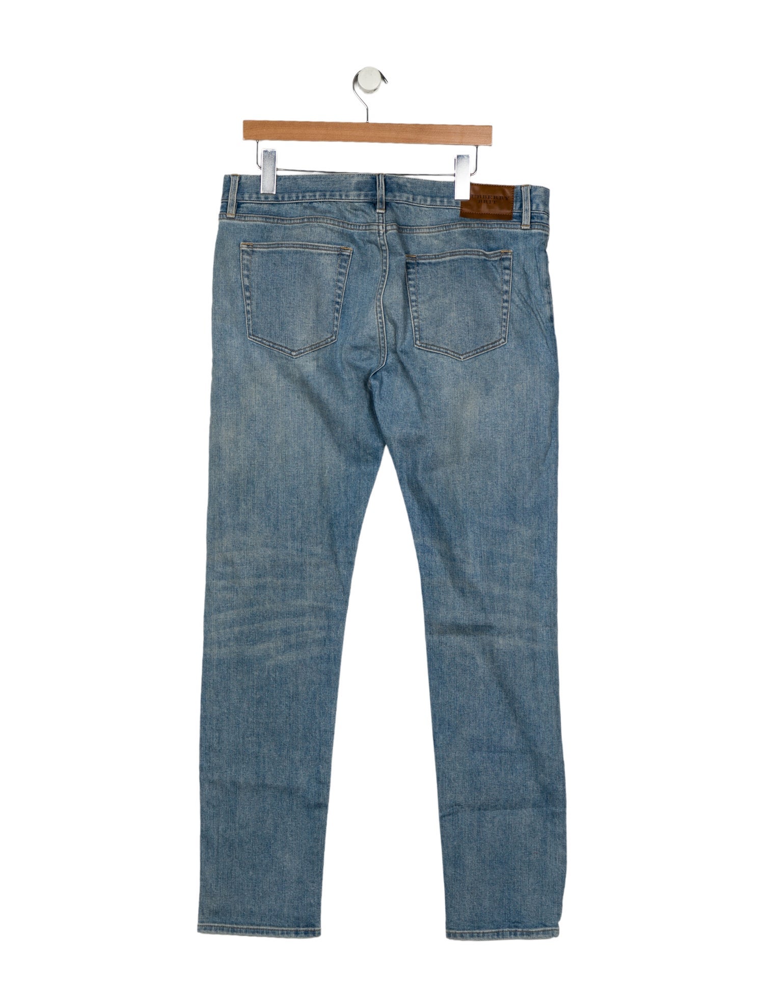 Burberry Brit House Check Pattern Skinny Jeans - Blue Jeans, Clothing ...