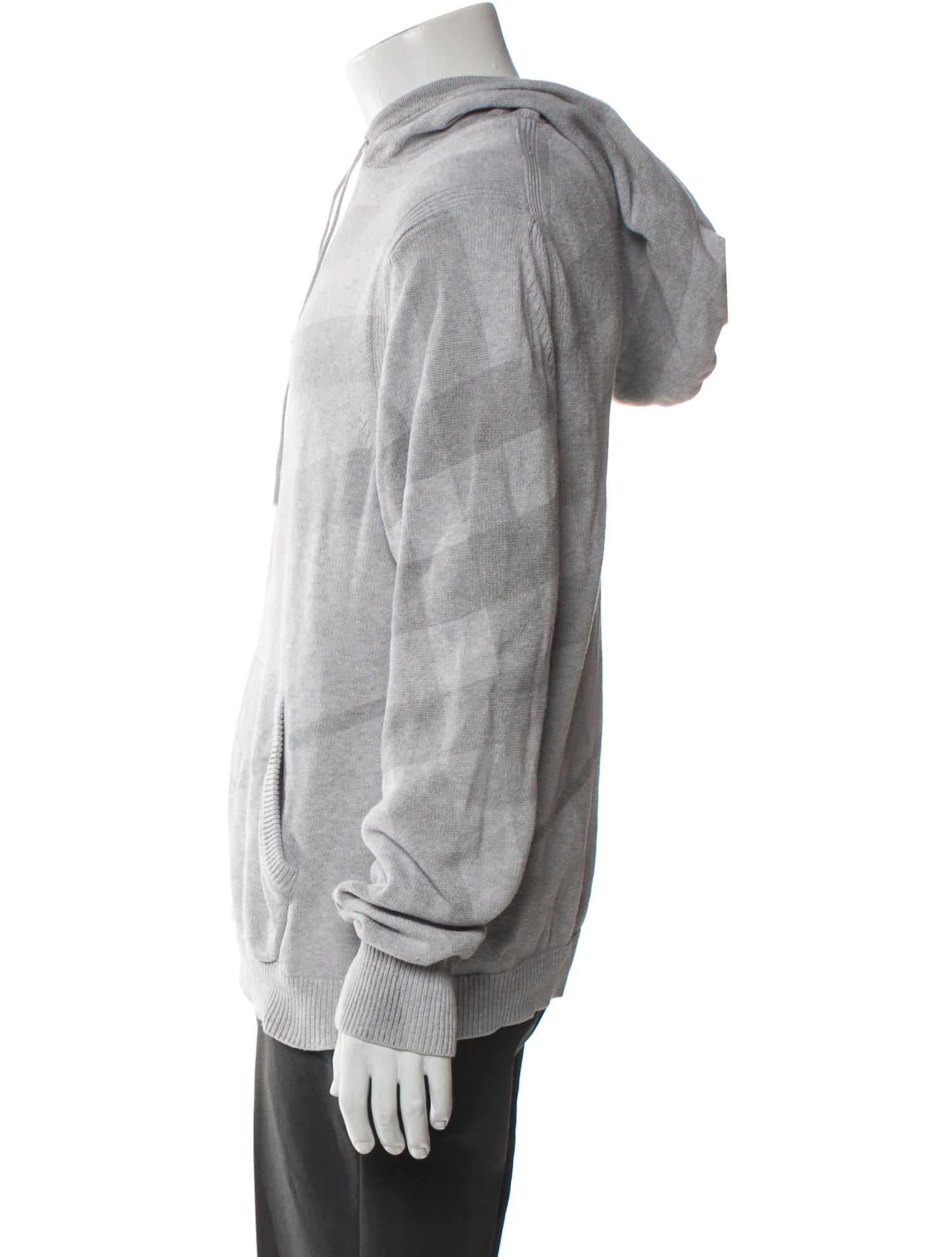 Exploded Check Pattern Crew Neck Pullover