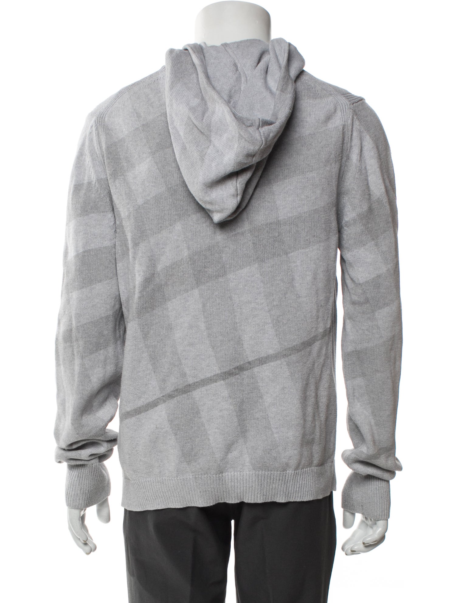 Exploded Check Pattern Crew Neck Pullover