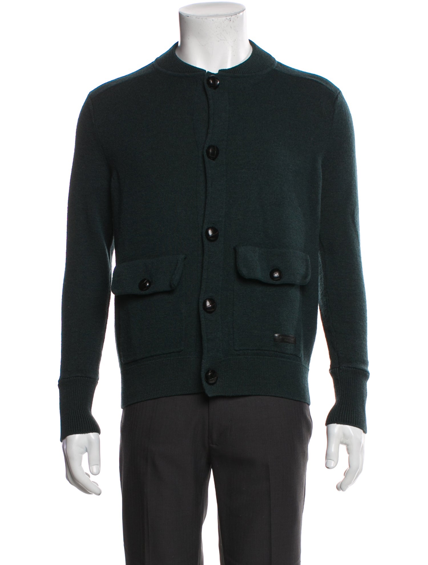 Burberry Brit Wool Crew Neck Cardigan