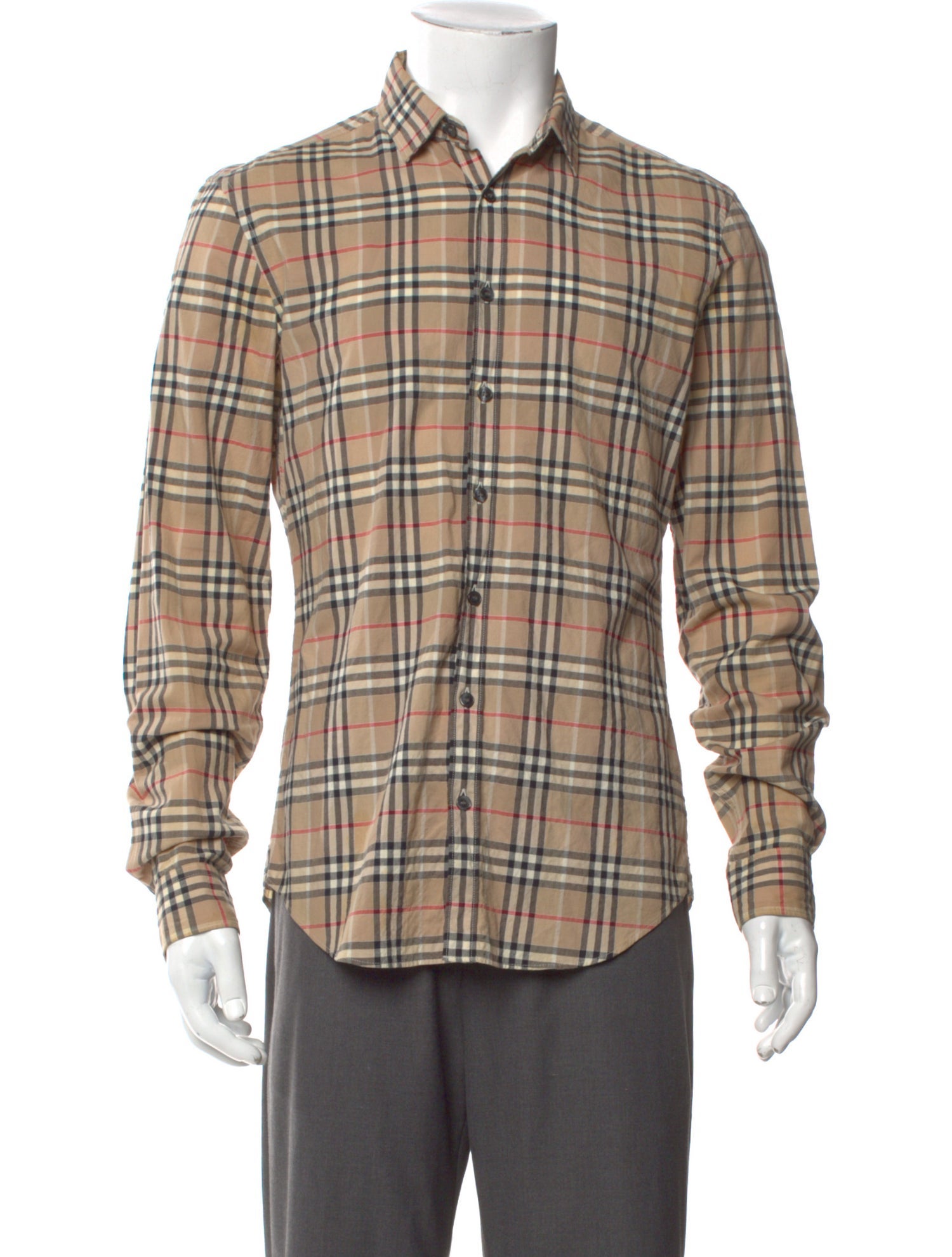 Burberry Brit House Check Pattern Long Sleeve Shirt