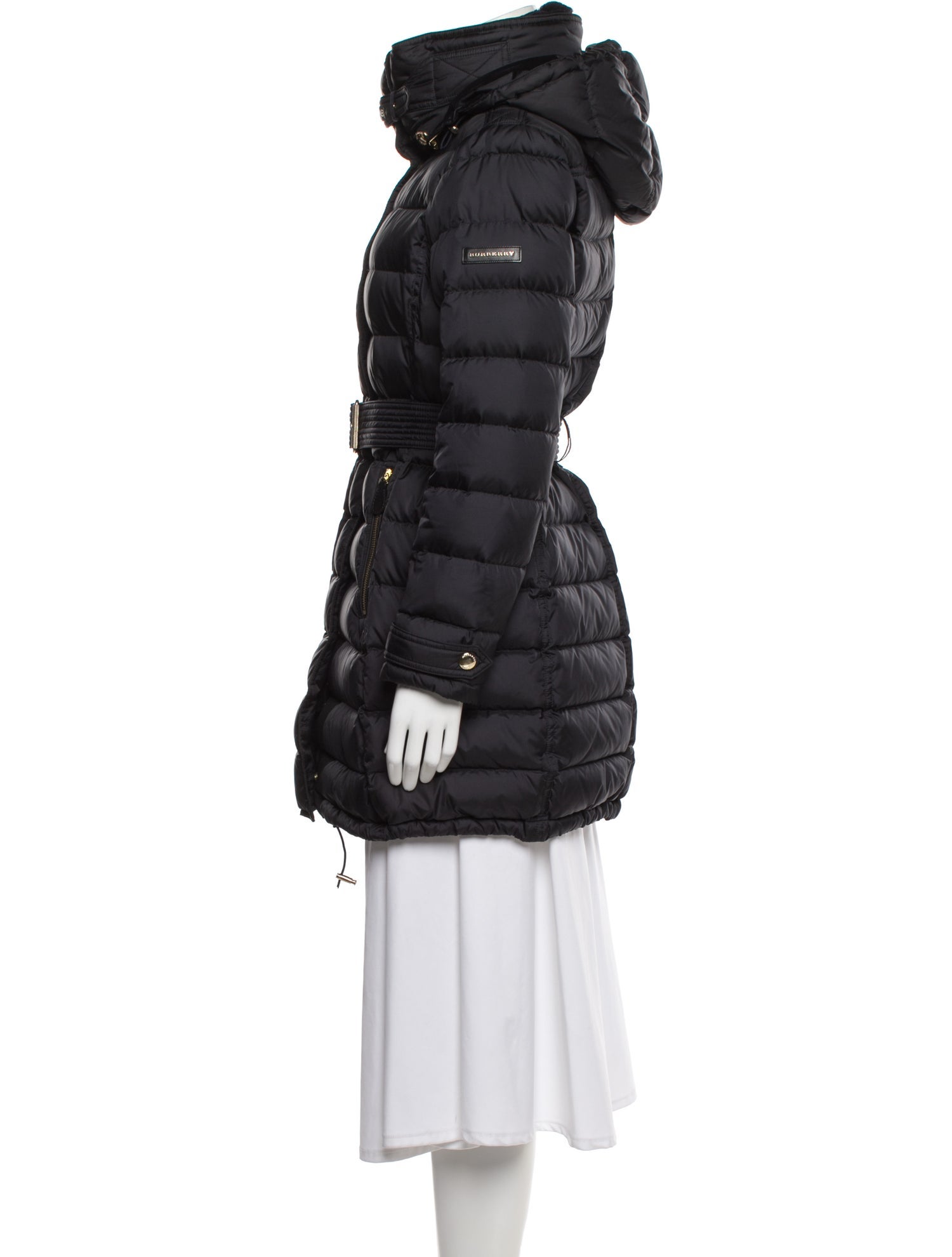 Burberry Brit Nylon Striped Down Coat