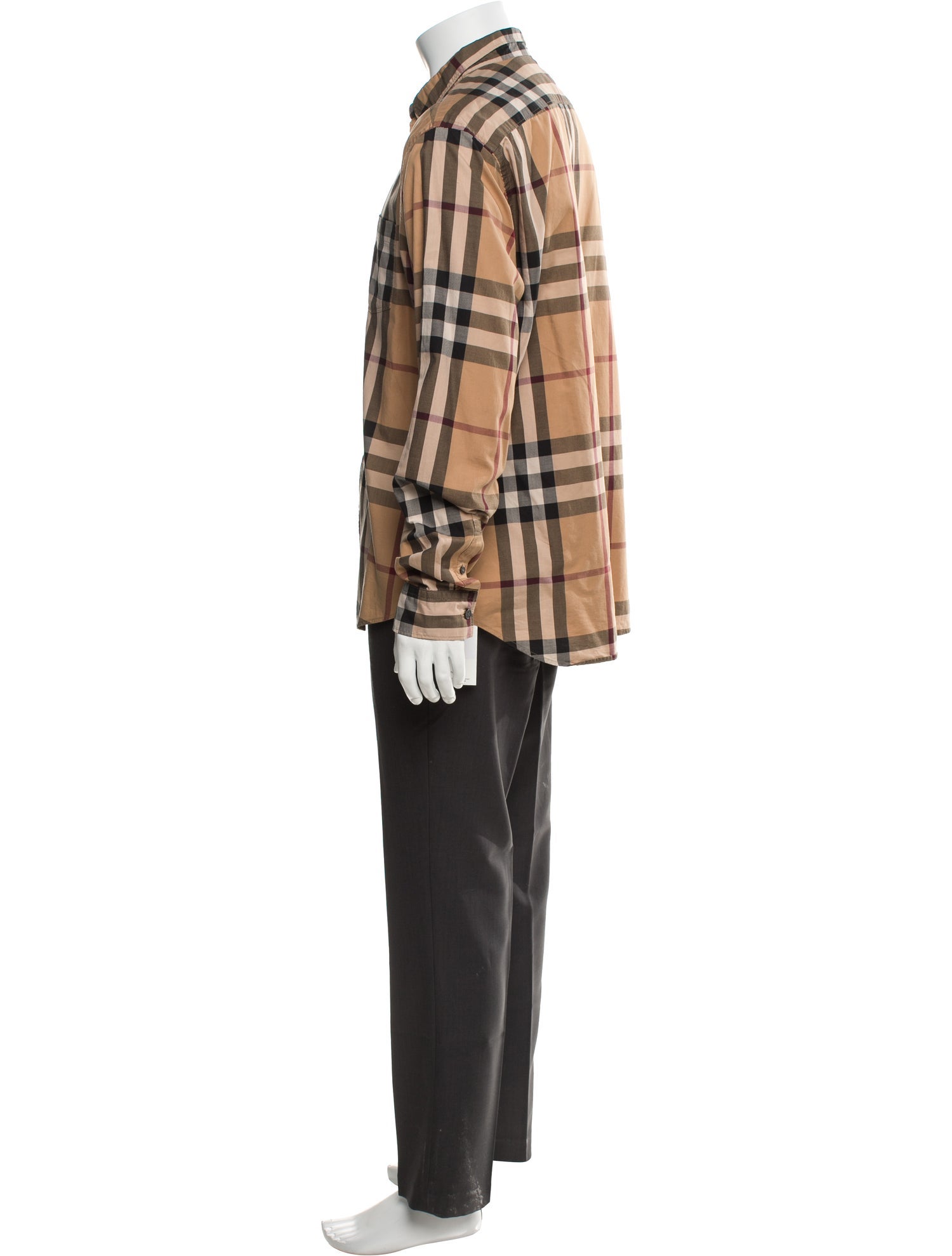 Burberry Brit House Check Pattern Long Sleeve Shirt