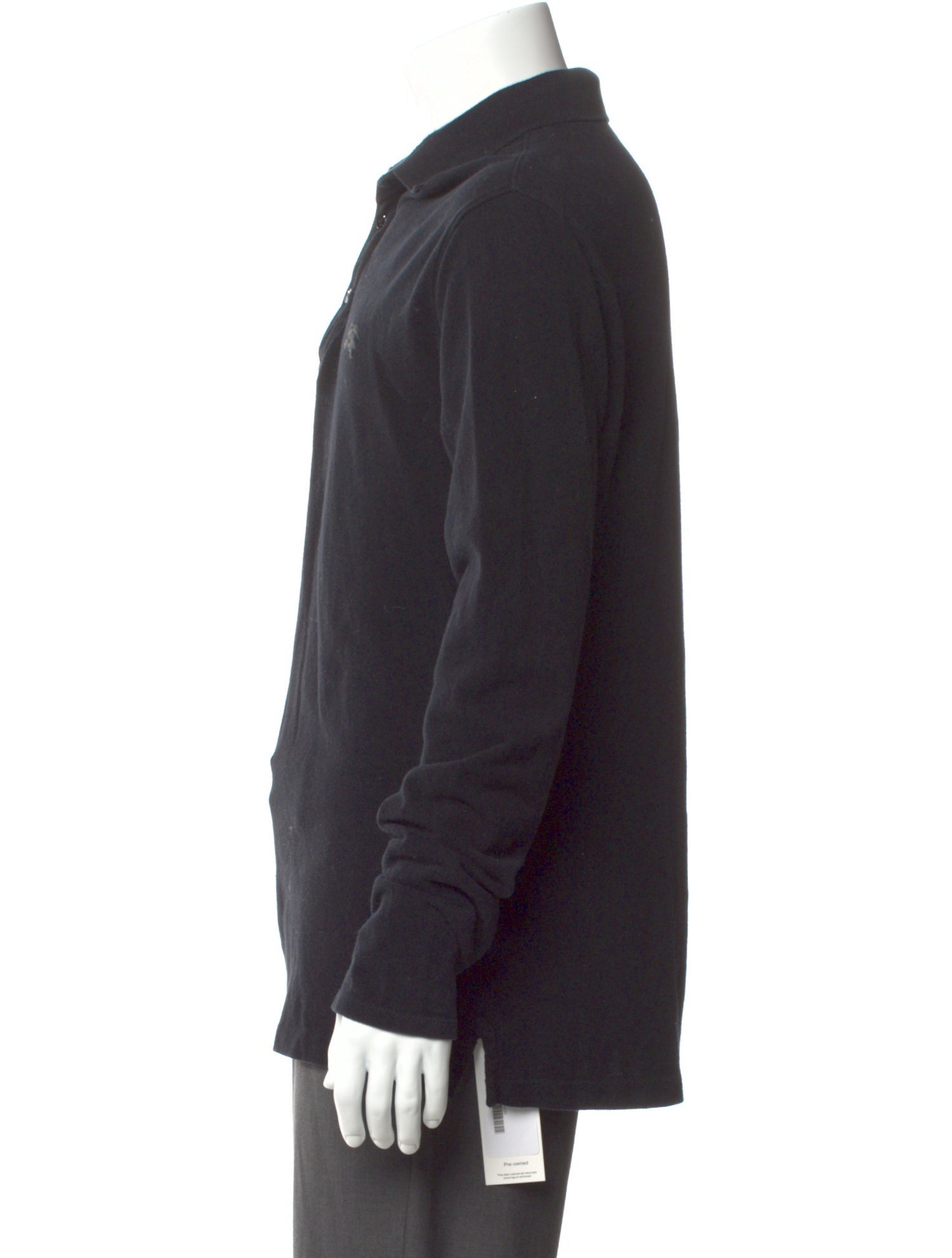 Burberry Brit House Check Pattern V-Neck Polo Shirt