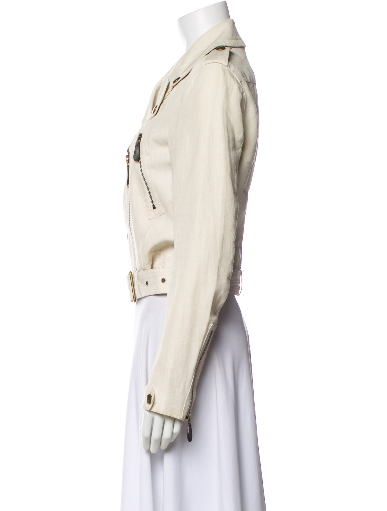 Burberry Brit Linen Biker Jacket