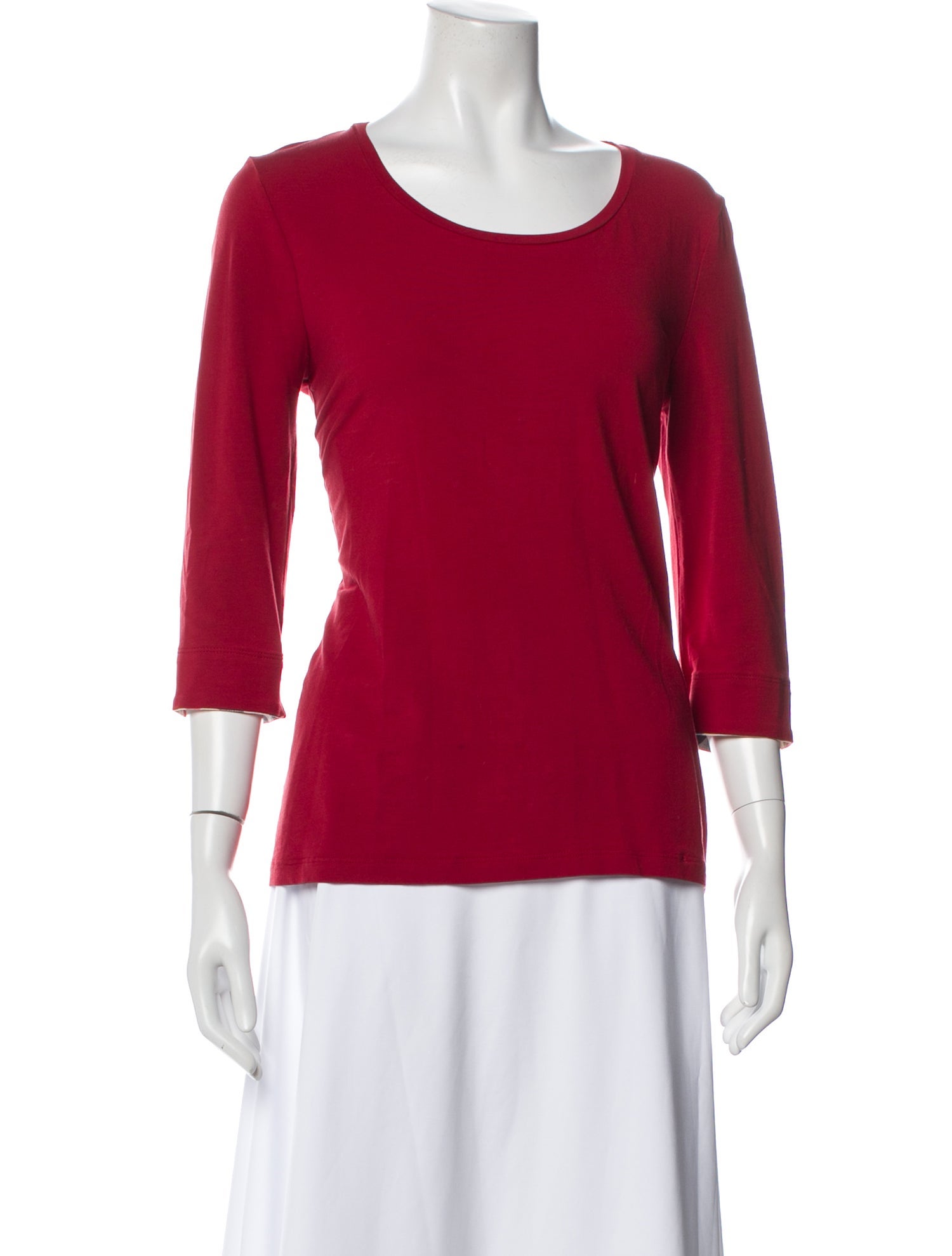 Burberry Brit Crew Neck Three-Quarter Sleeve T-Shirt