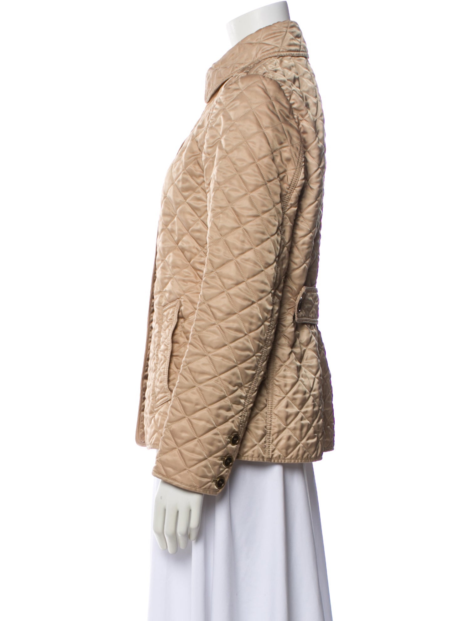 Burberry Brit Plaid Print Utility Jacket