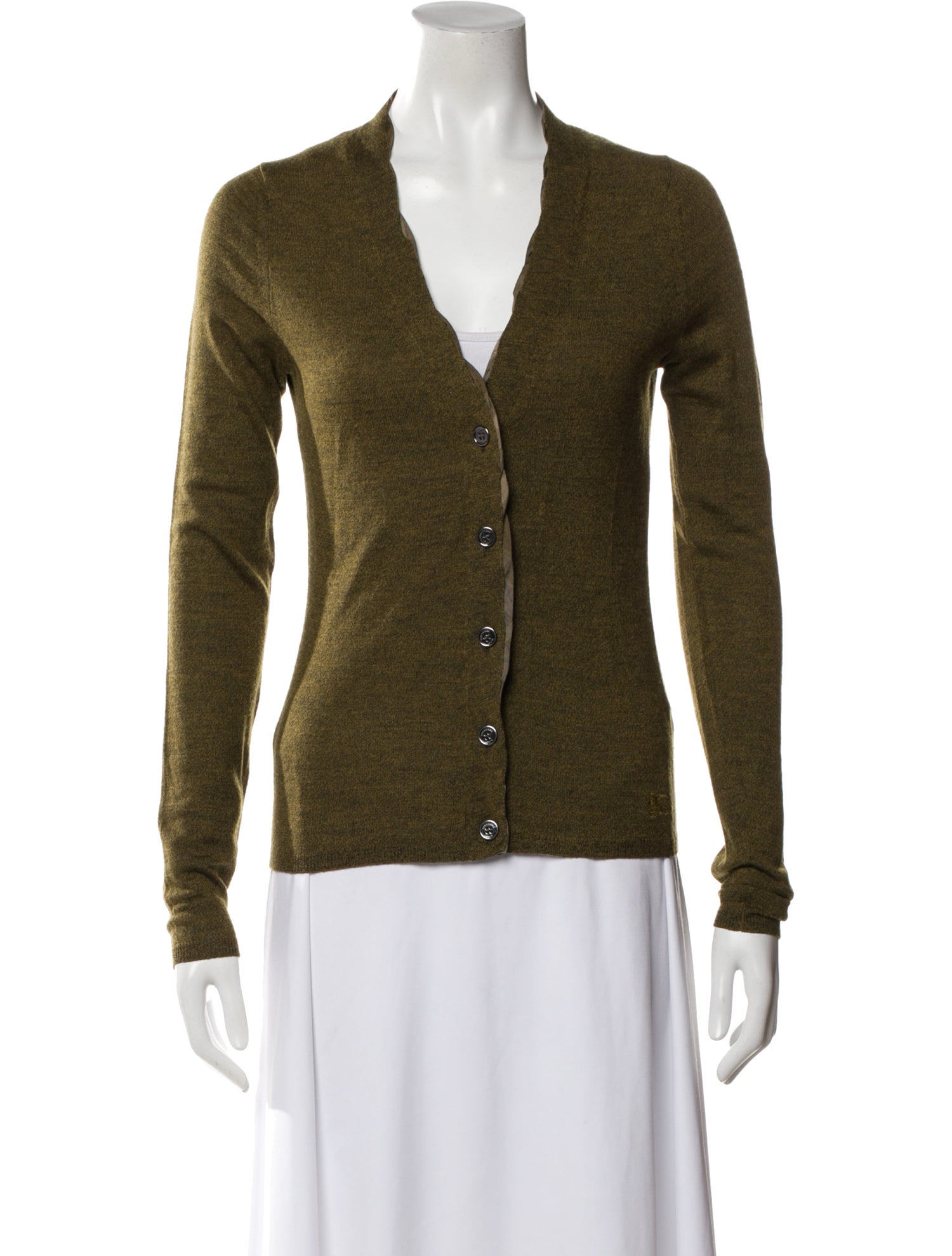 Burberry Brit Merino Wool V-Neck Sweater