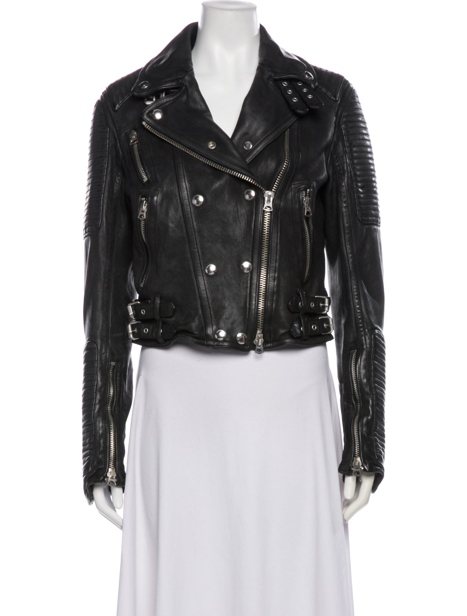 Burberry Brit Leather Biker Jacket