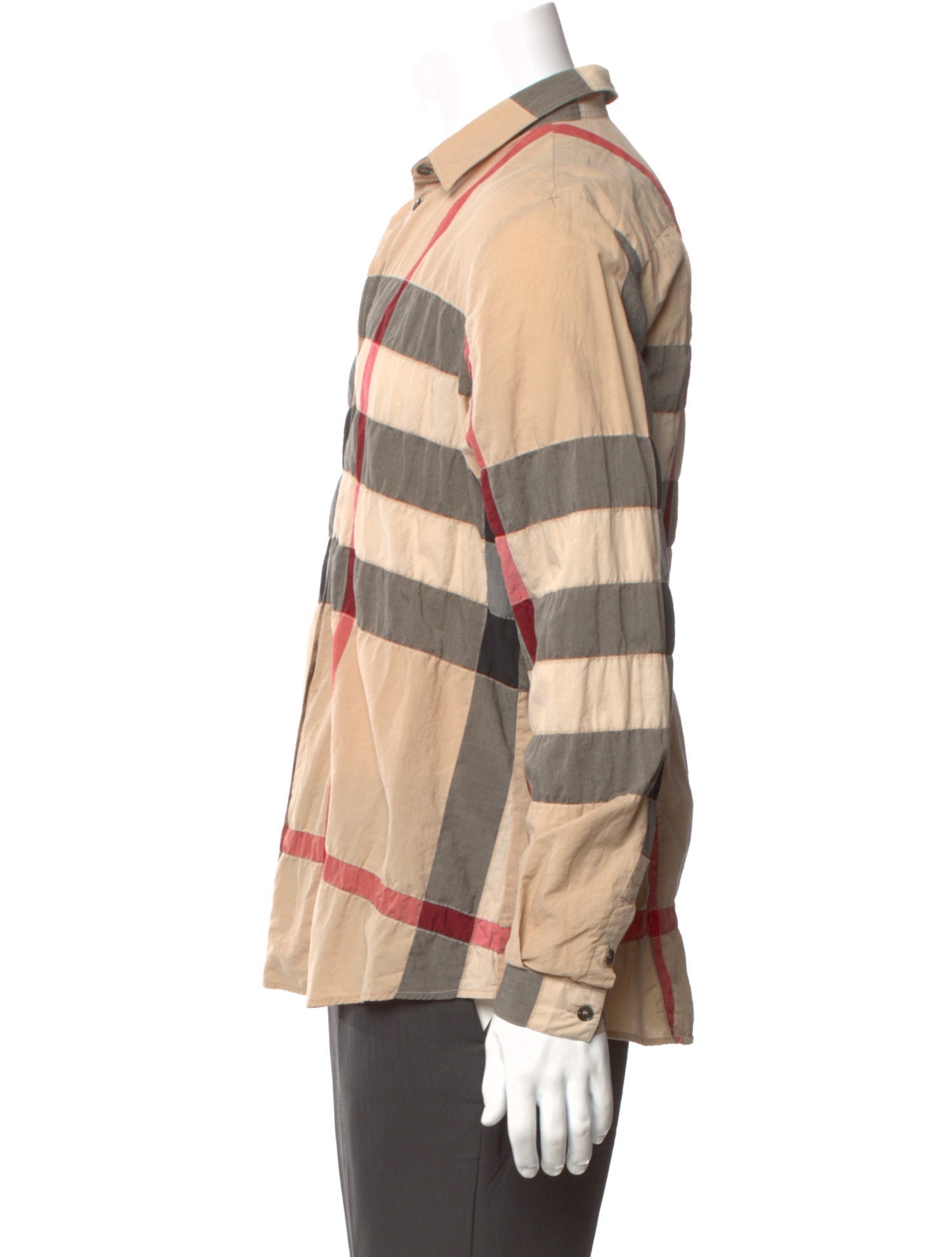 Burberry Brit House Check Pattern Long Sleeve Shirt