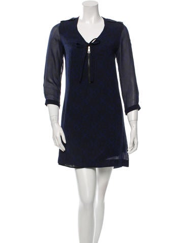 Burberry Brit Silk Printed Dress