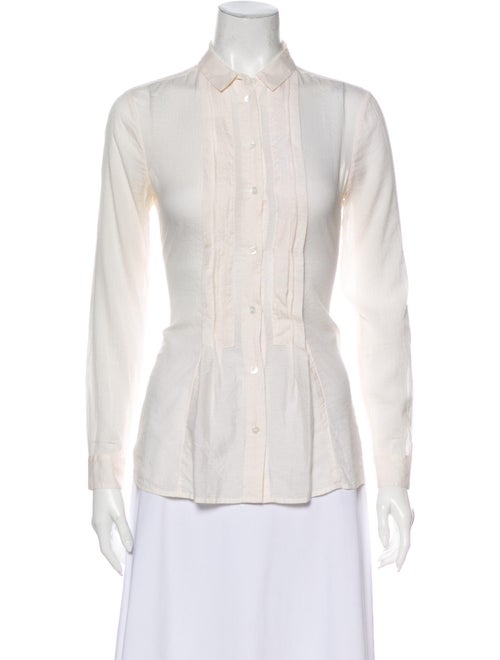 Burberry Brit Long Sleeve Button-Up Top