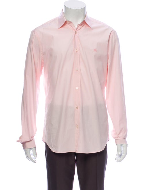 Burberry Brit Long Sleeve Dress Shirt Pink