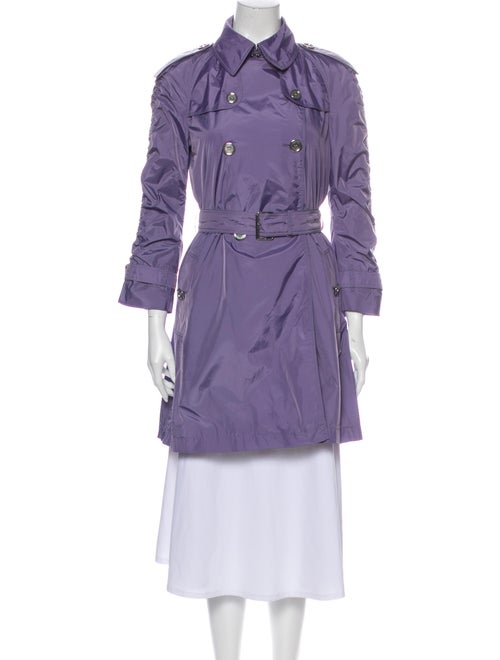 Burberry Brit Trench Coat Purple