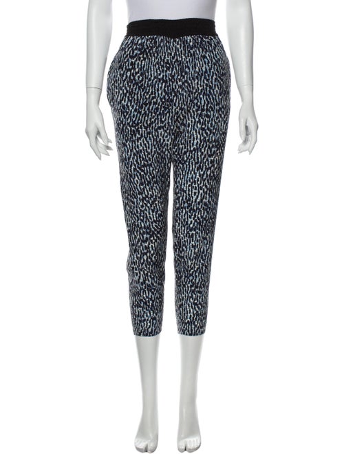 Burberry Brit Silk Skinny Leg Pants Blue
