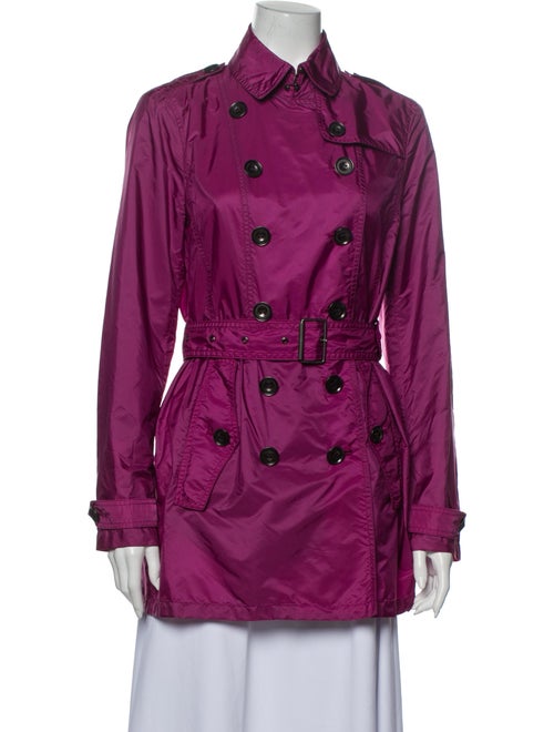 Burberry Brit Trench Coat Purple