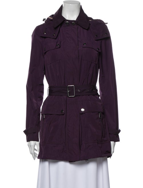 Burberry Brit Trench Coat Purple