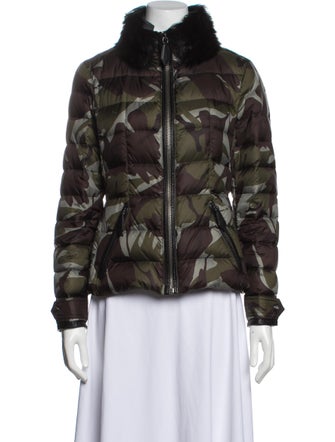 Burberry Brit Camouflage Print Down Coat