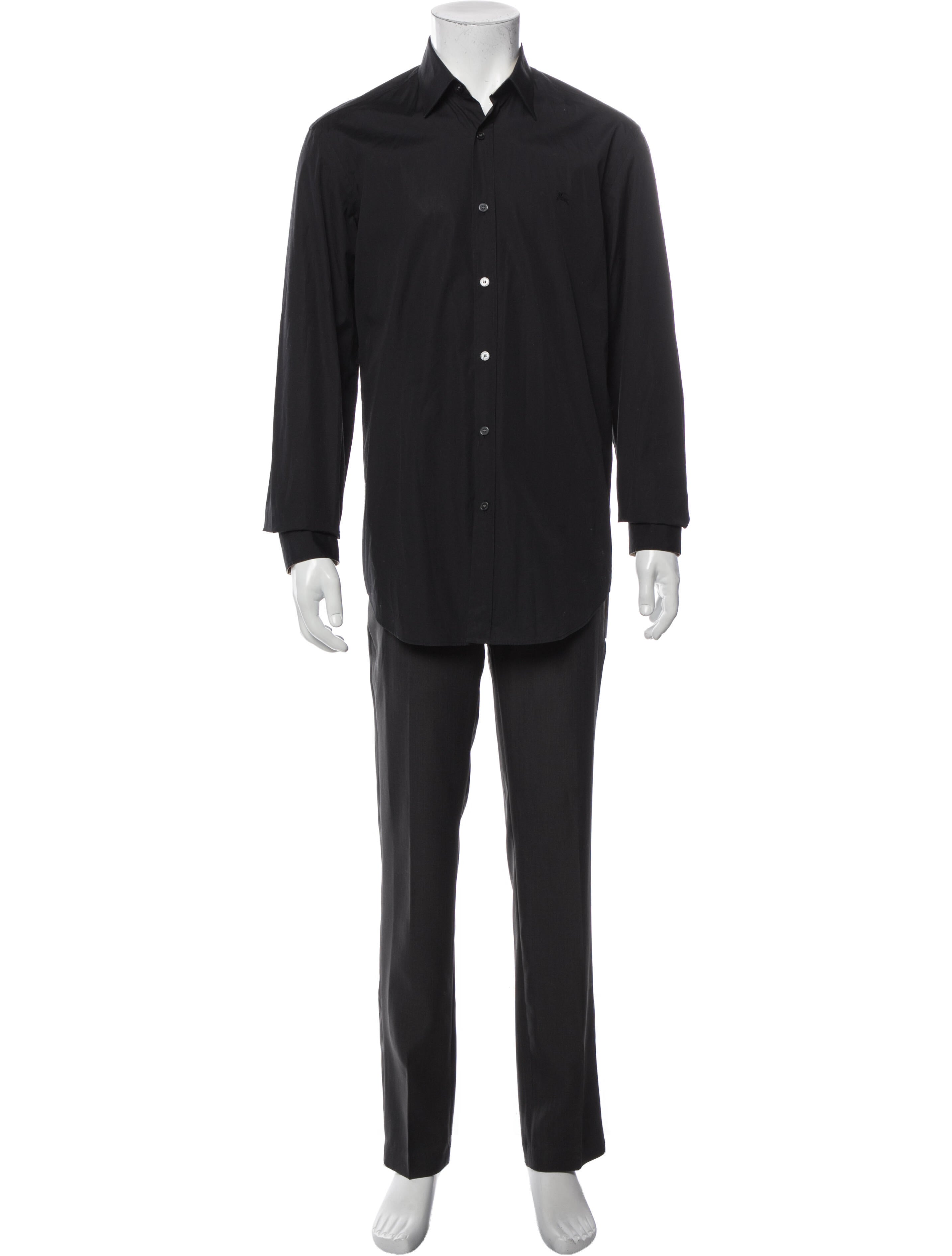 Burberry Brit Long Sleeve Shirt Black Casual Shirts, Clothing BBR82769 The RealReal