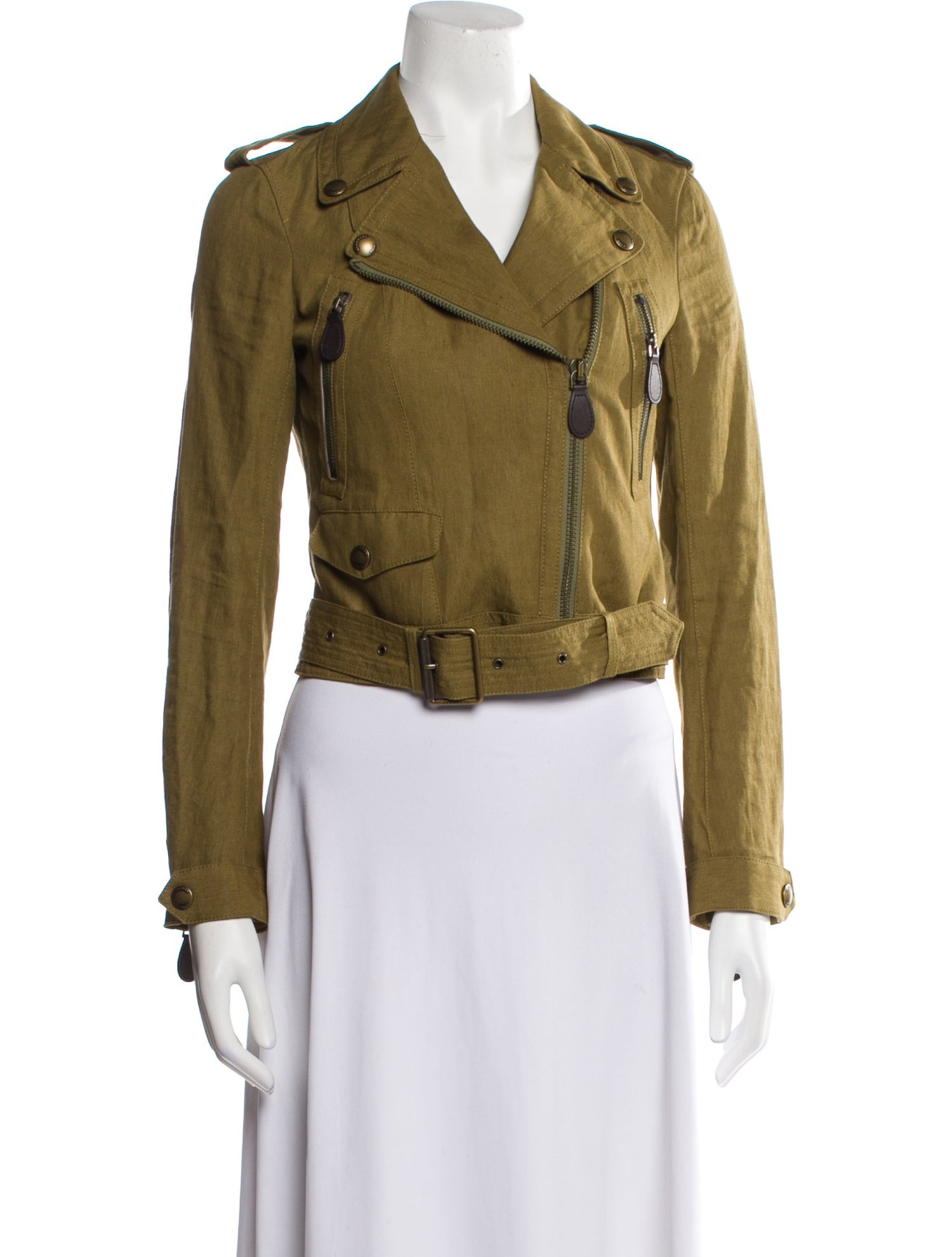 Burberry Brit Linen Biker Jacket