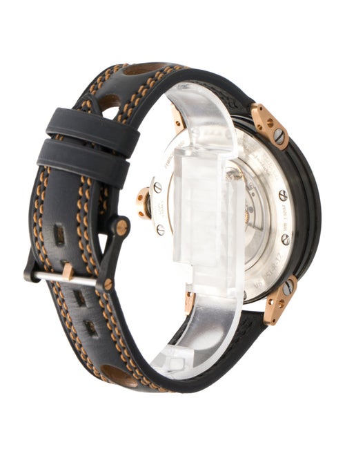 B.R.M V6-44-SA Black and 5N Skeleton Watch