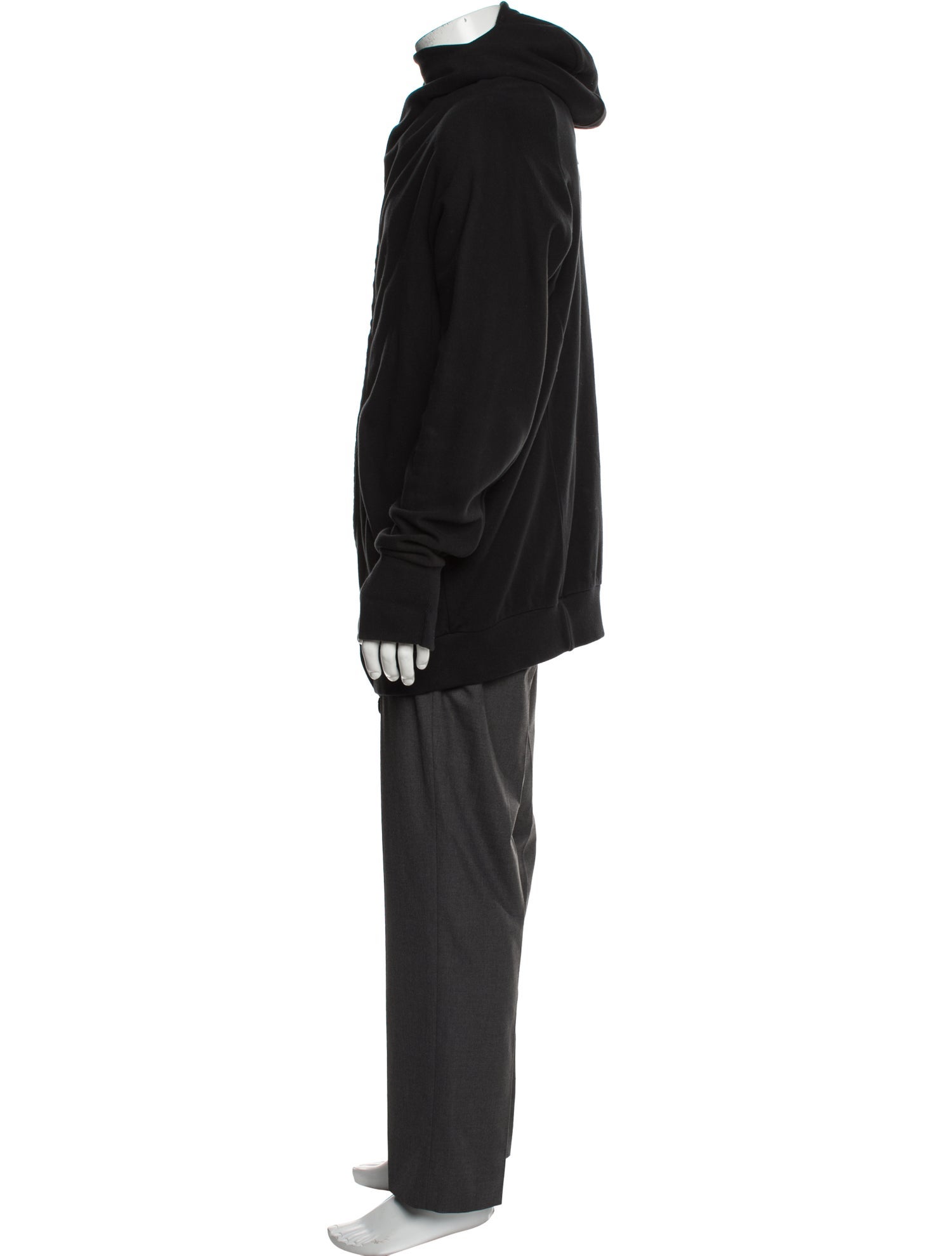 Boris Bidjan Saberi Mock Neck Long Sleeve Hoodie