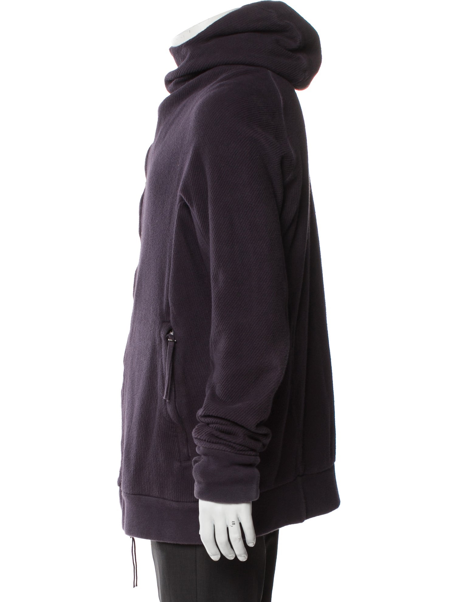 Boris Bidjan Saberi Mock Neck Long Sleeve Hoodie