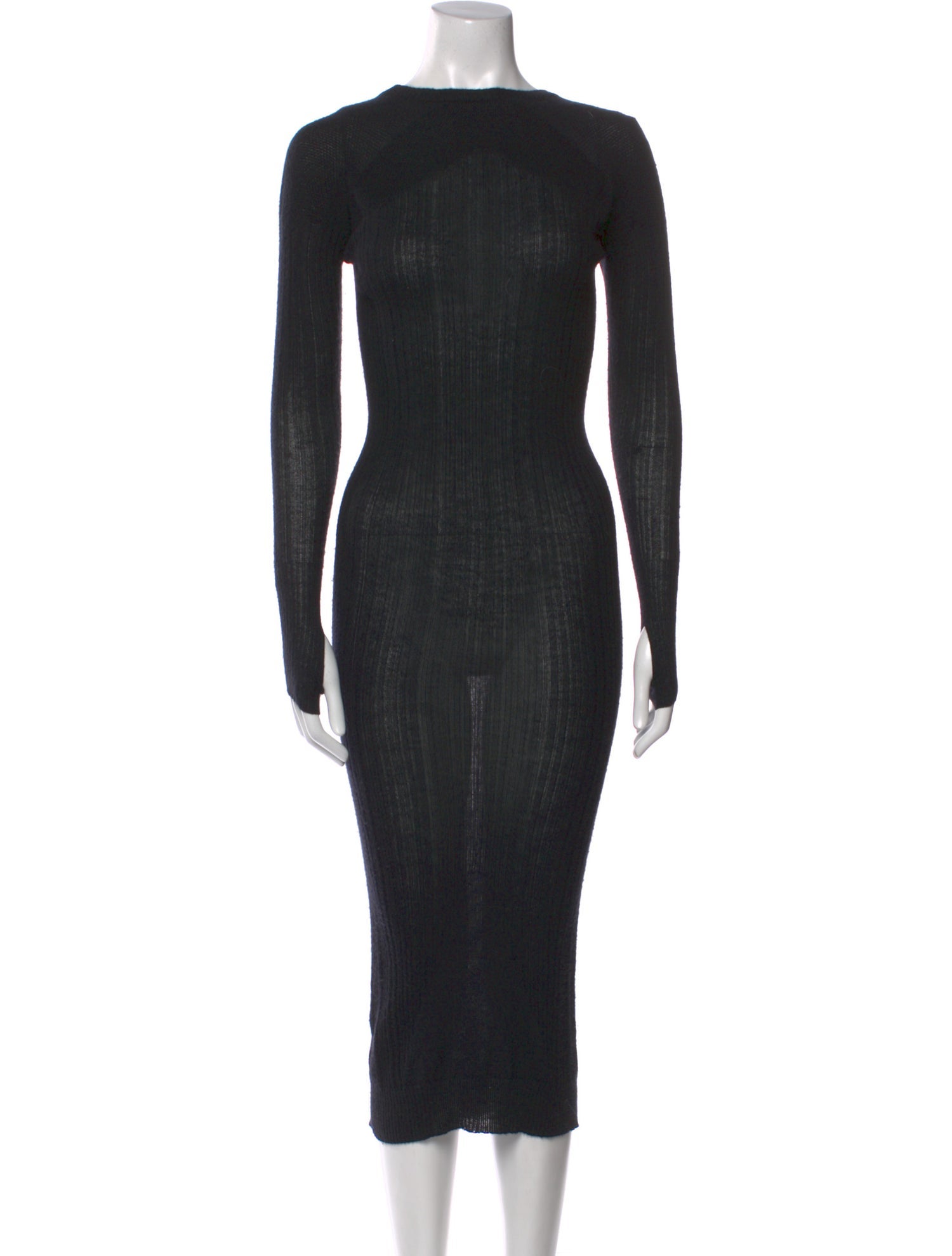 Boris Bidjan Saberi Bateau Neckline Long Dress