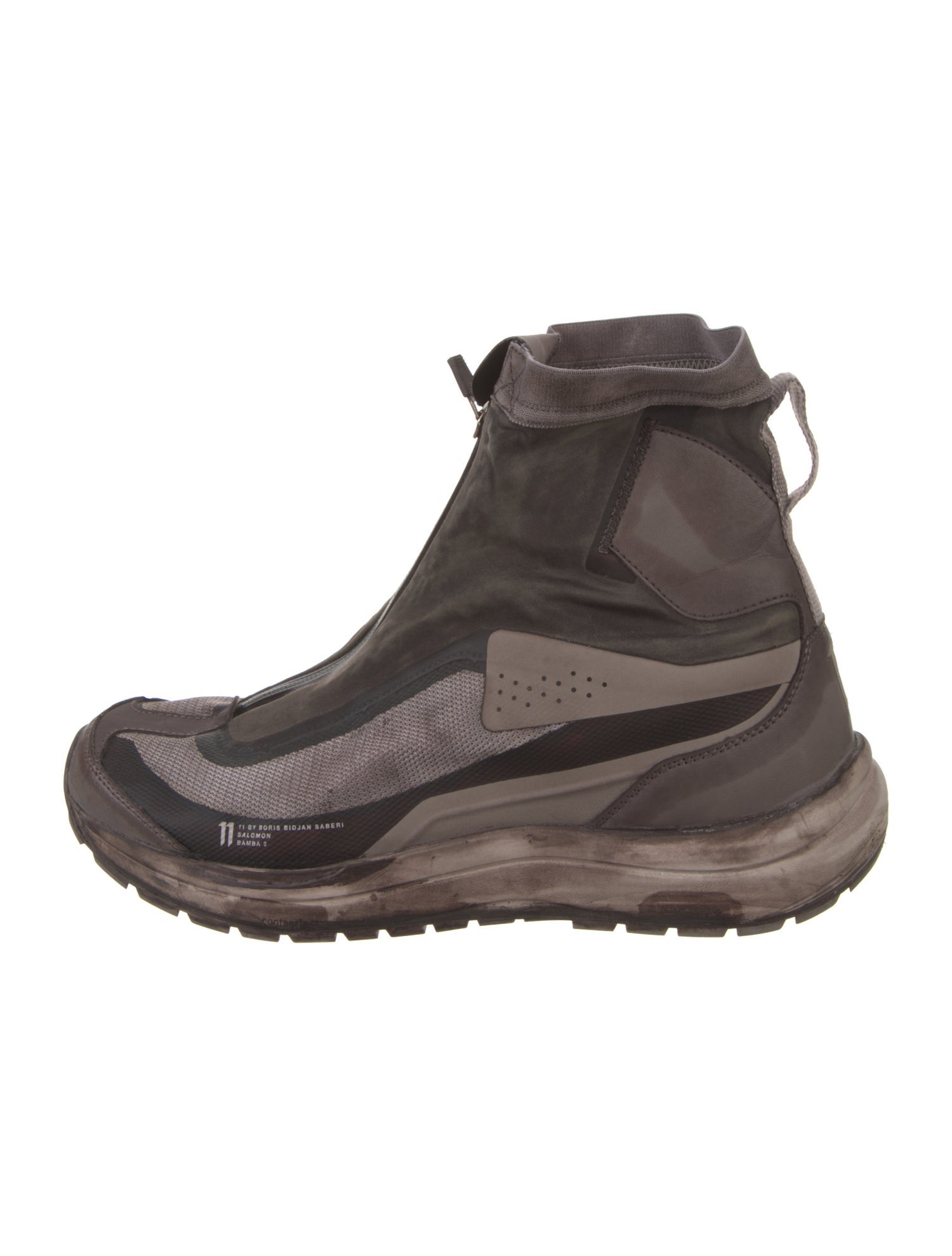 11 by Boris Bidjan Saberi x Salomon Leather Distressed Accents Boots